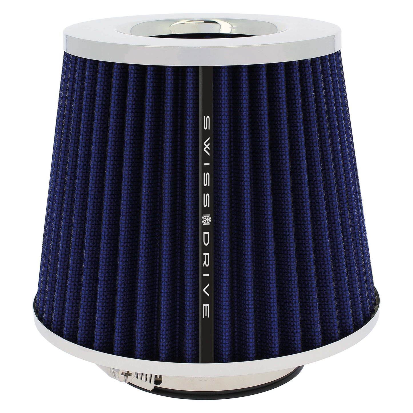 Filtro de Ar SWISS DRIVE" Stream Air " Universal C/ Adaptador Azul Escuro