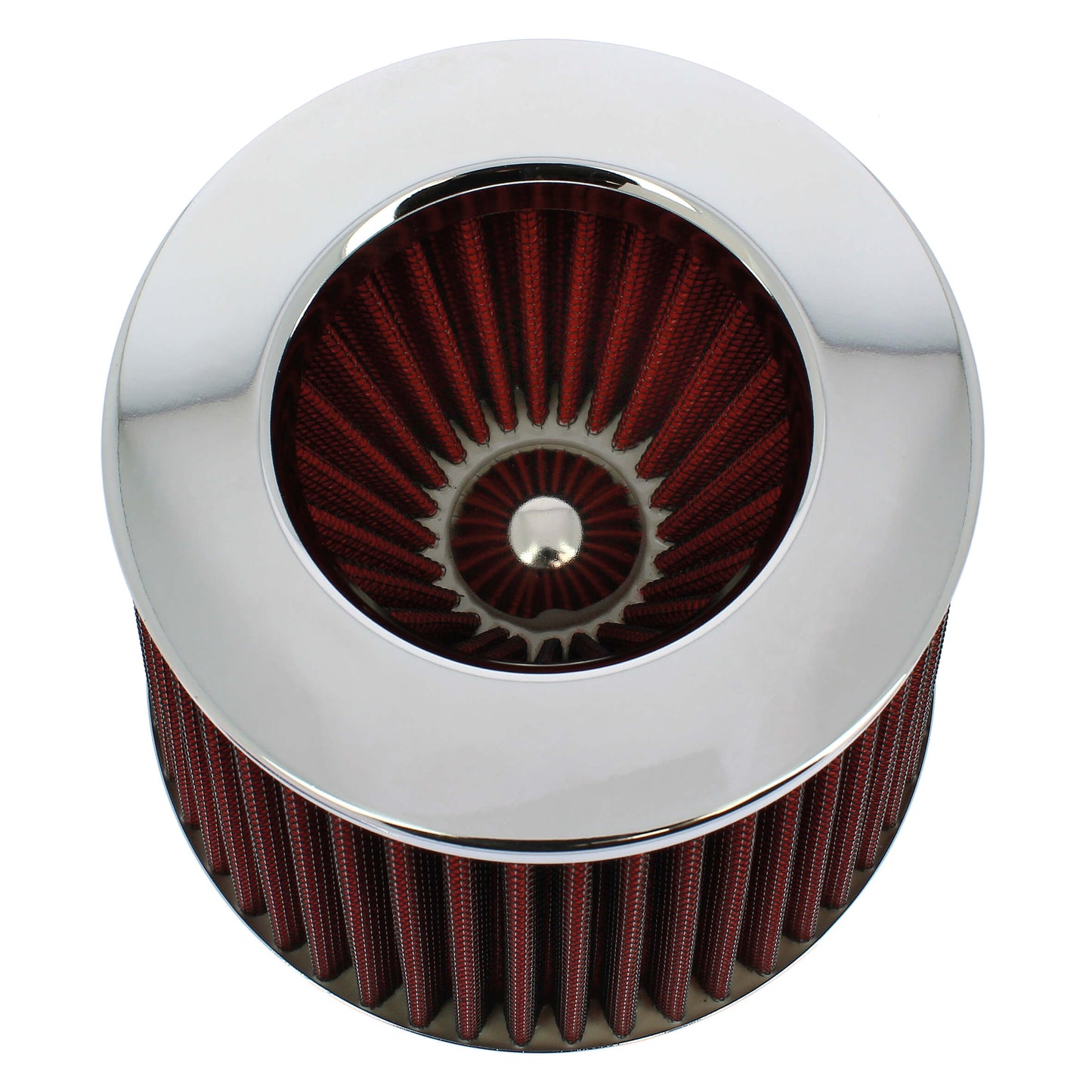 Filtro de Ar SWISS DRIVE " Stream Air " Universal C/ Adaptador Vermelho