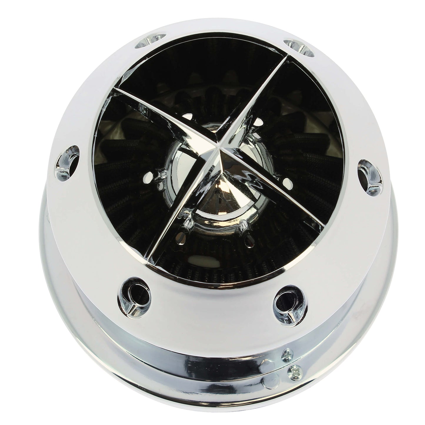 Filtro de Ar SWISS DRIVE" Classic " Chrome Look Universal C/ Adaptador