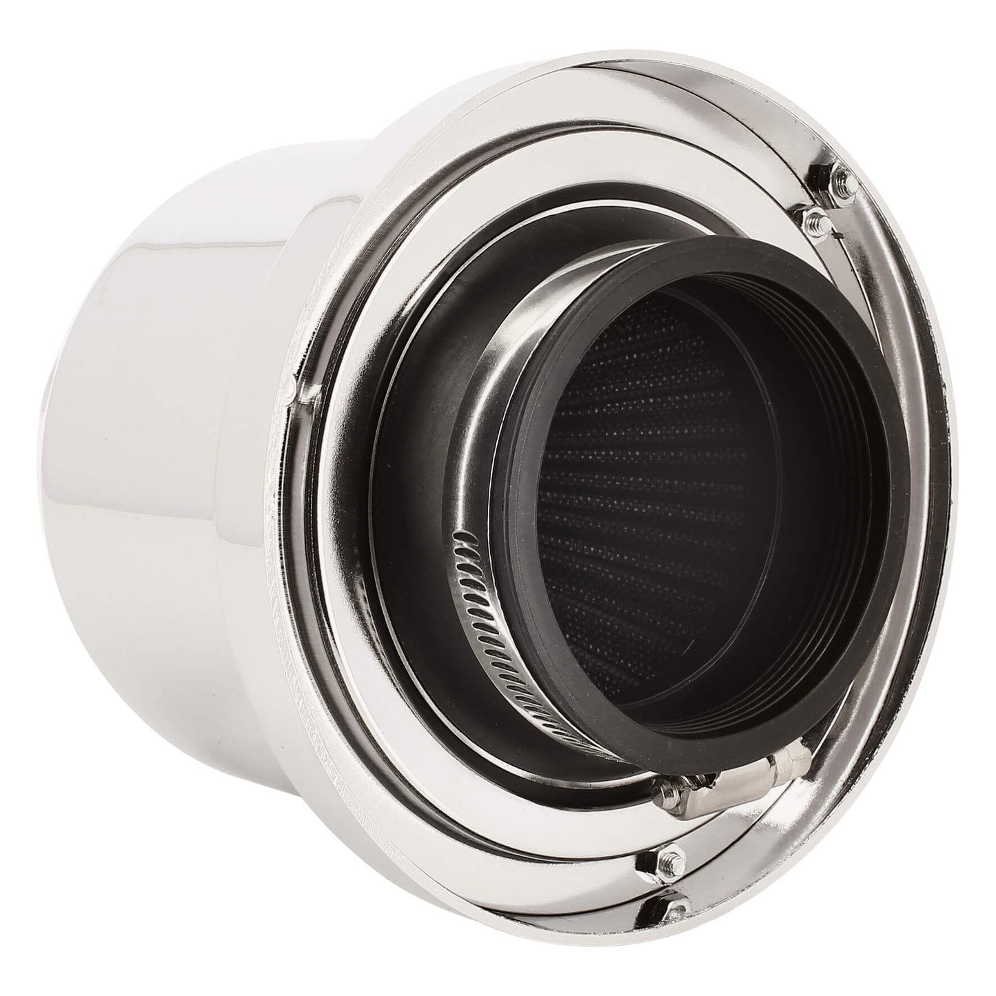 Filtro de Ar SWISS DRIVE" Classic " Chrome Look Universal C/ Adaptador
