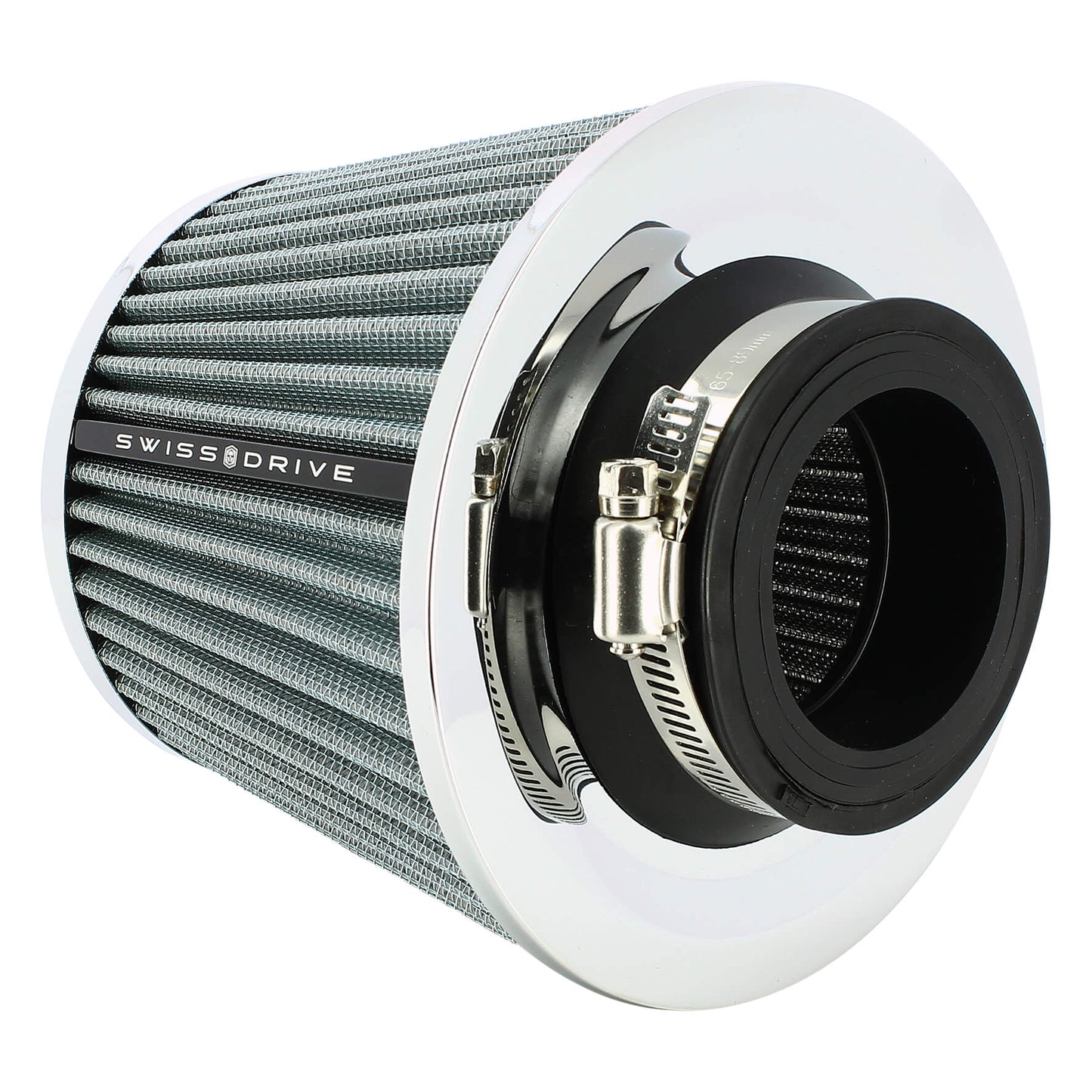 Filtro de Ar SWISS DRIVE " Chrome Cover " Universal C/ Adaptador