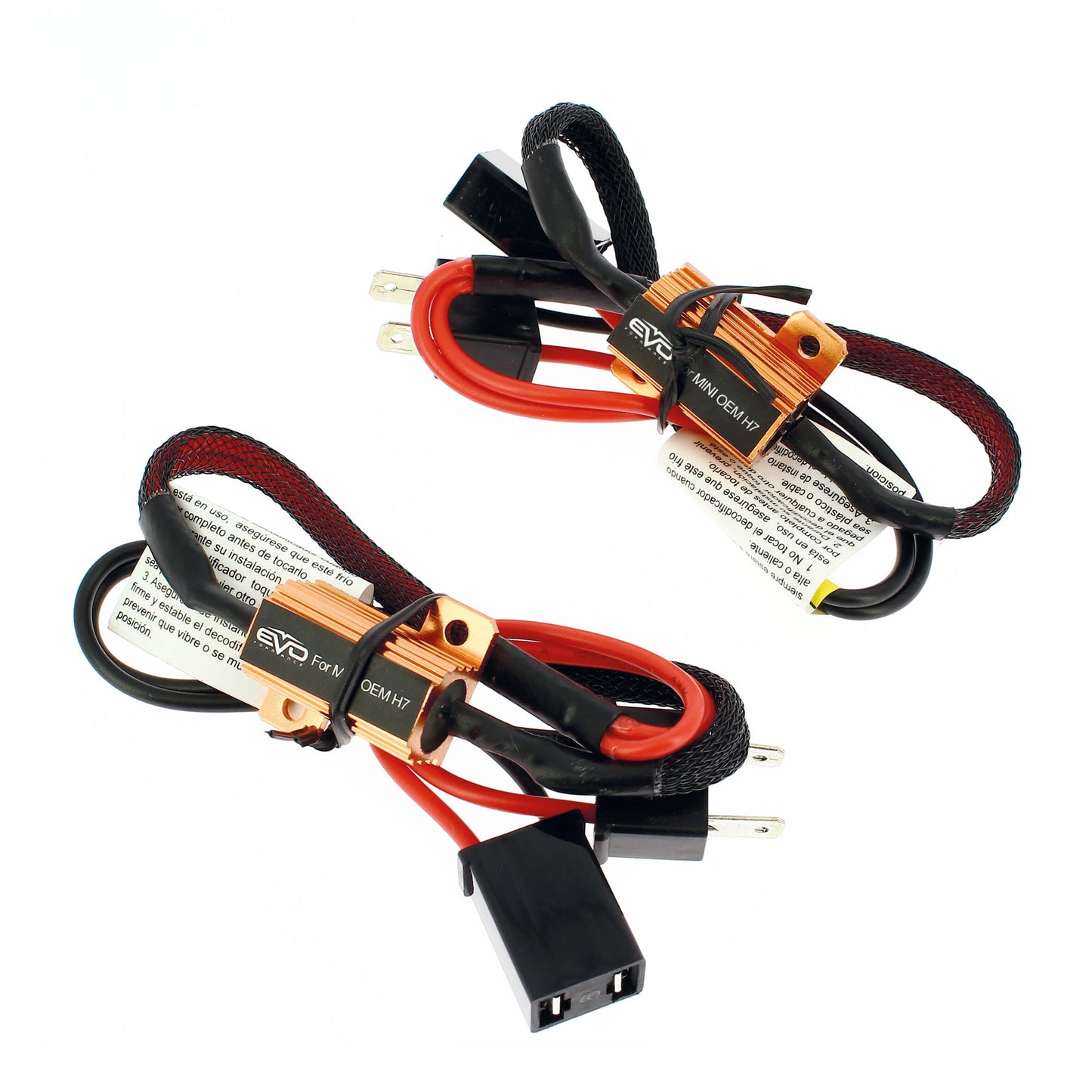 Cabo Conversor EVO P/ Kit Lâmpadas H7  2 Peças