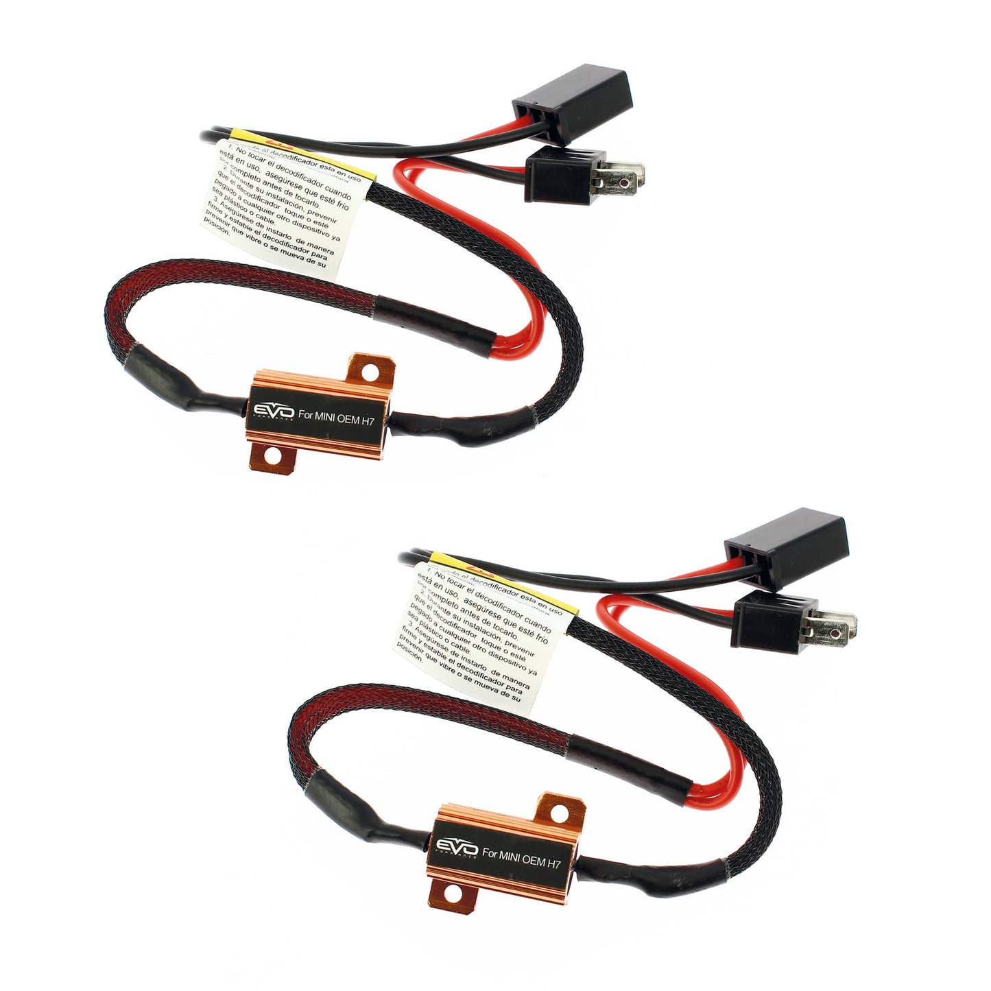 Cabo Conversor EVO P/ Kit Lâmpadas H7  2 Peças