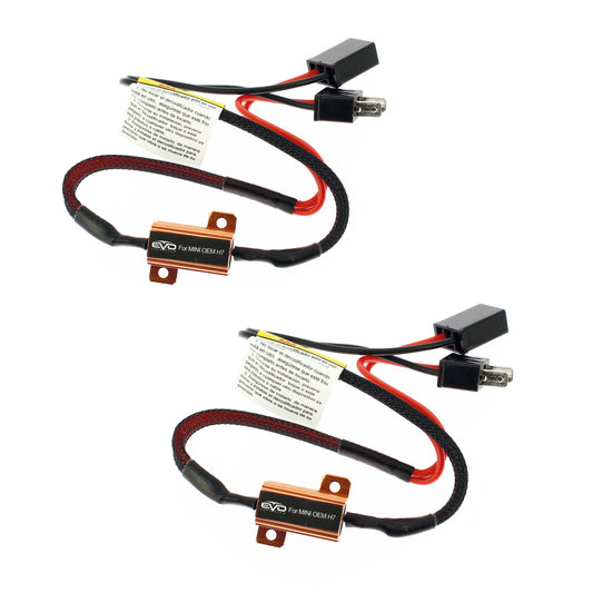 Cabo Conversor EVO P/ Kit Lâmpadas H7  2 Peças