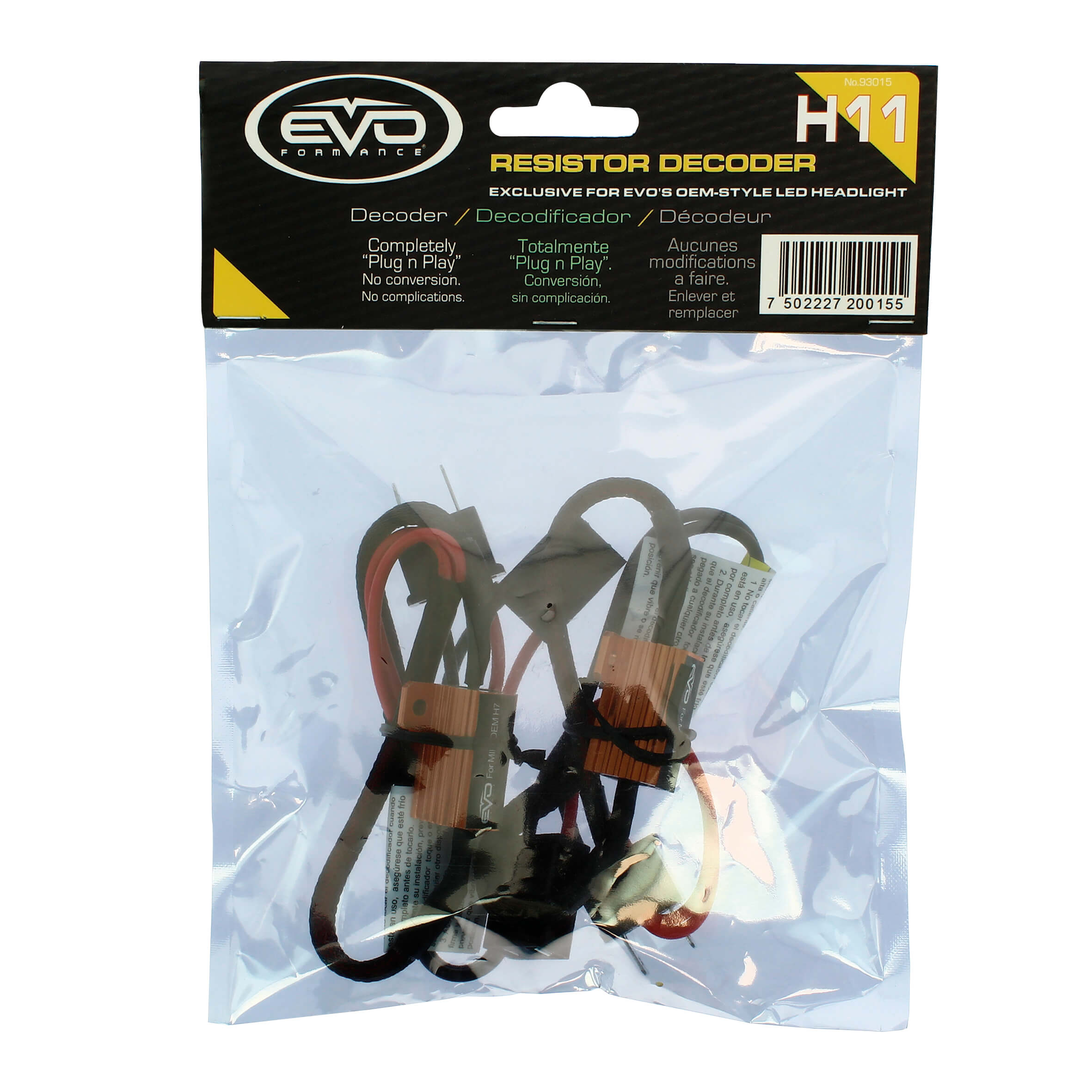 Cabo Conversor para KIT Lâmpadas H11  2 Peças