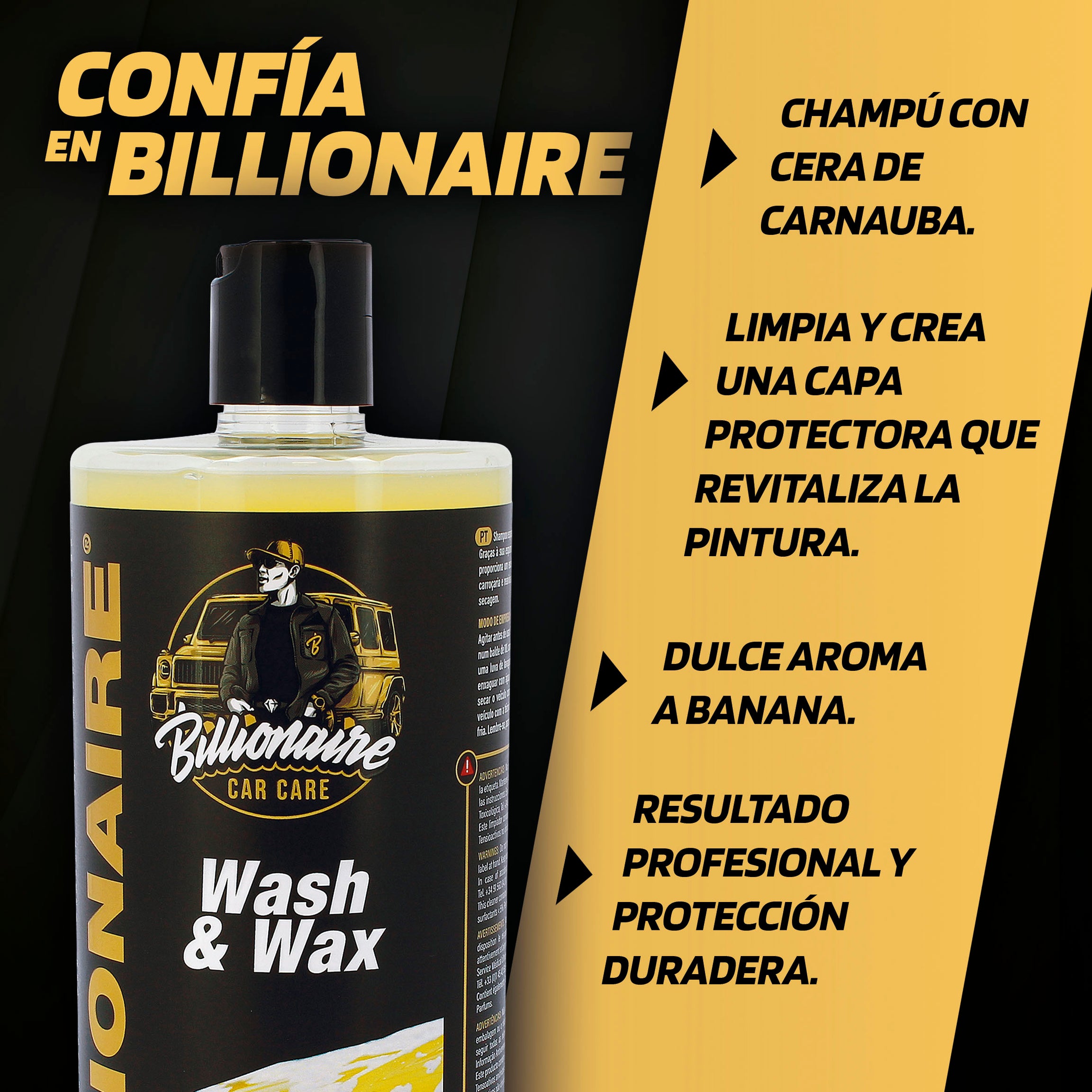 Champô com Ceras BILLIONAIRE 500ml