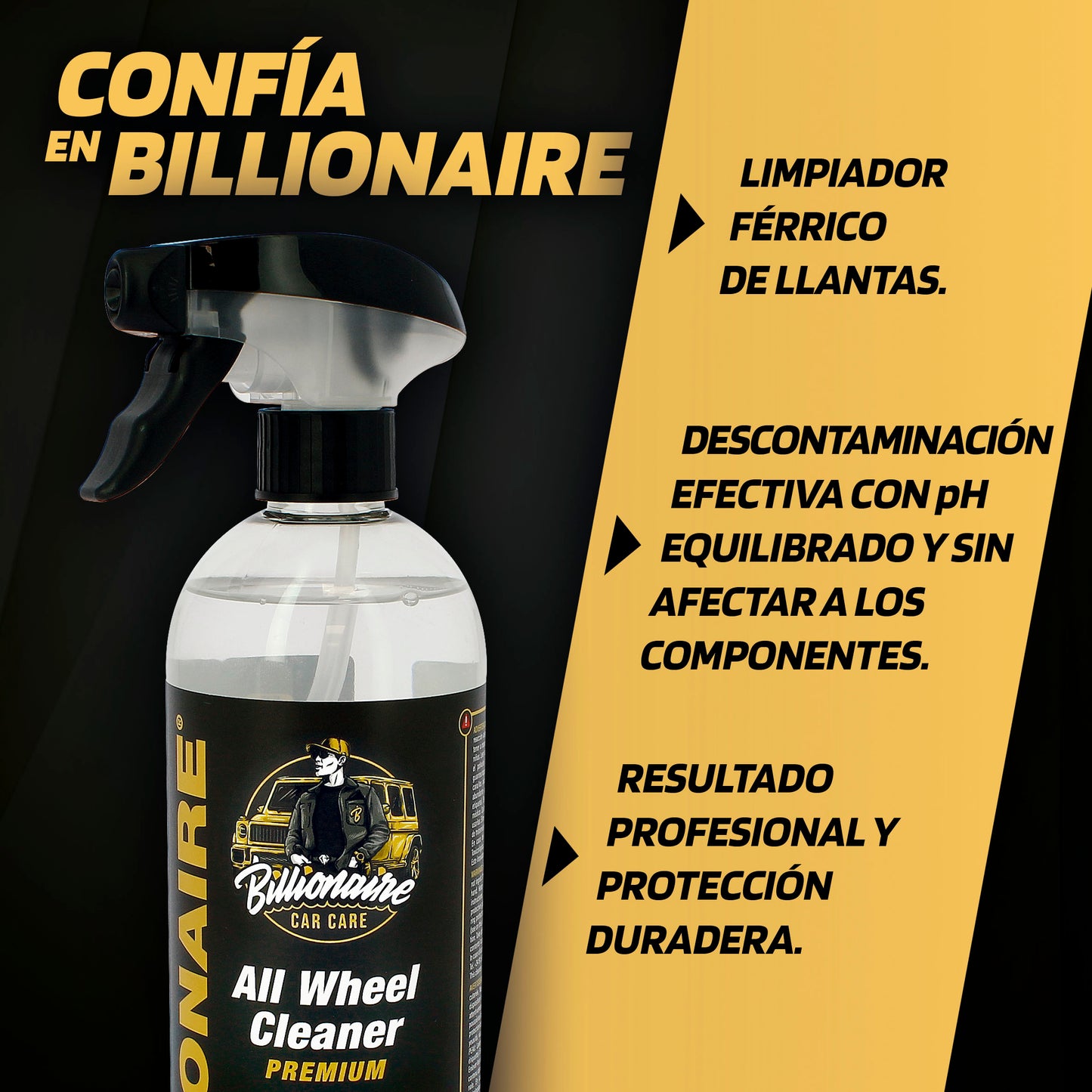Limpa Jantes Liga Leve BILLIONAIRE 750ml