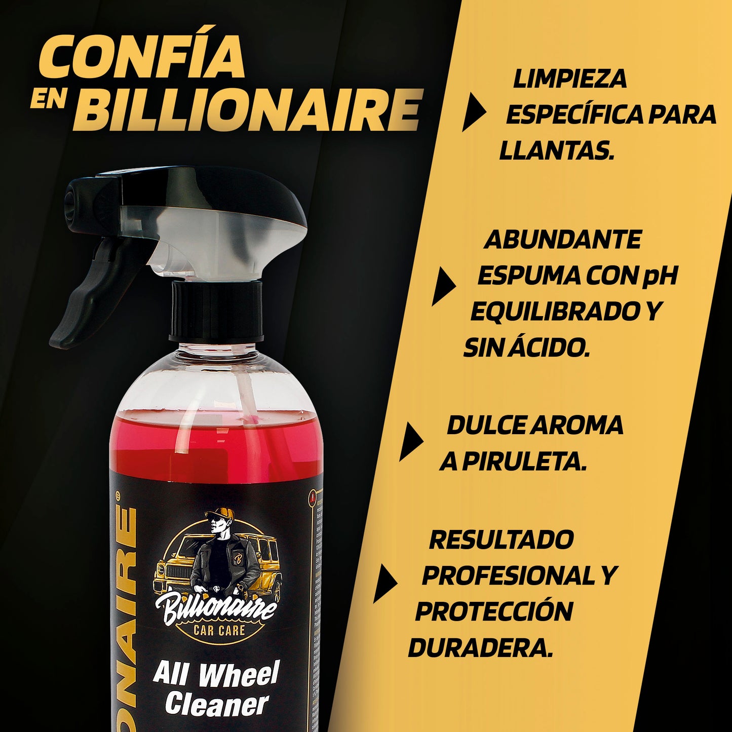 Limpa Jantes Clássico BILLIONAIRE 750ml
