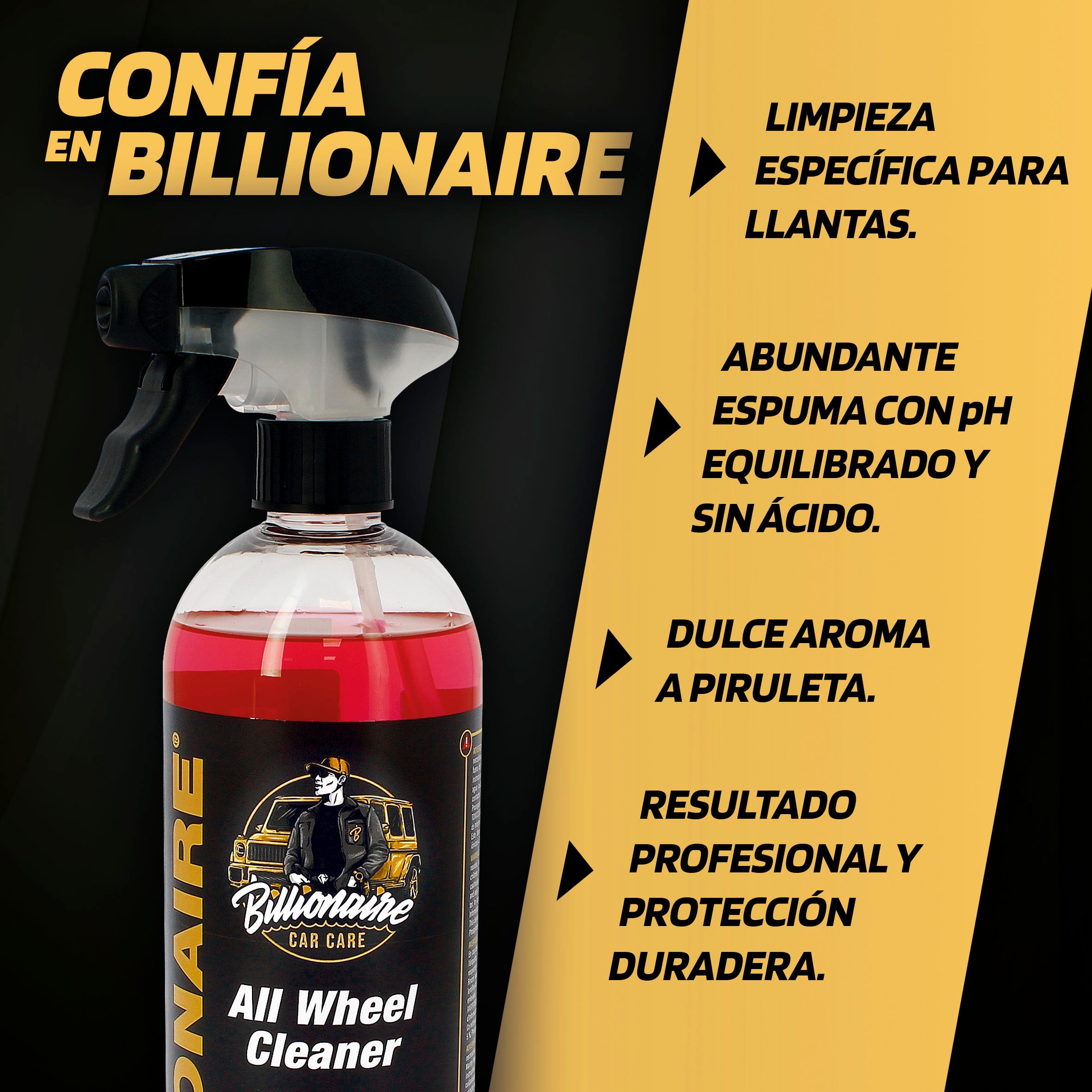 Limpa Jantes Clássico BILLIONAIRE 750ml