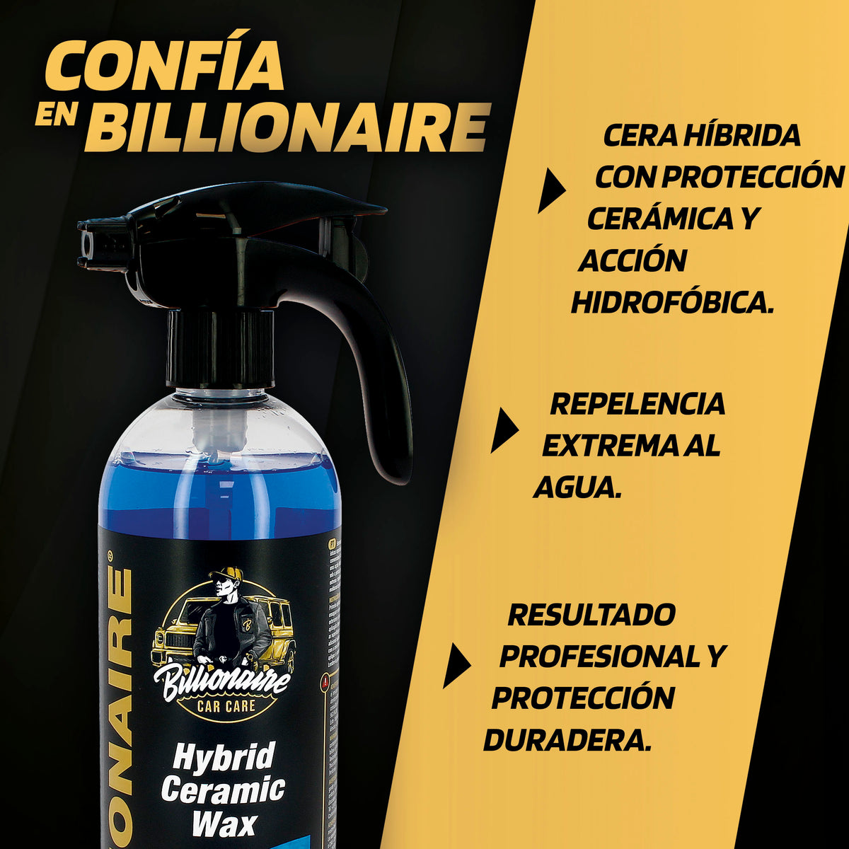 Cera Hibrida Auto BILLIONAIRE 750ml