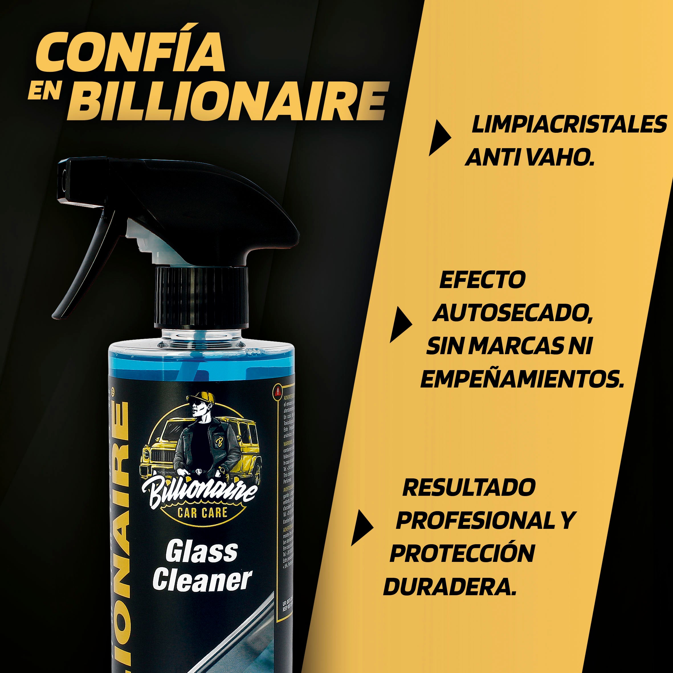 Limpa Vidros BILLIONAIRE 500ml
