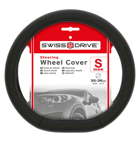 Capa de Volante AUTO "SWISS DRIVE" Tamanho S Preta 35-38 cm