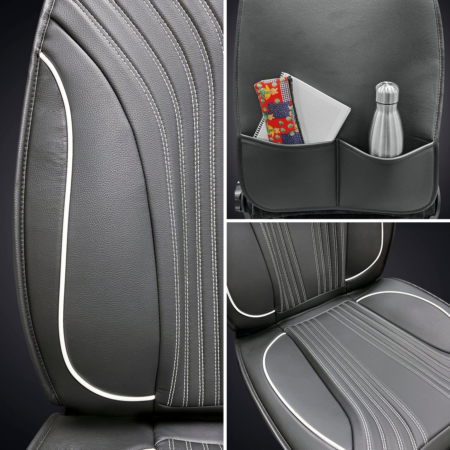 Esteira Banco AUTO " SWISS DRIVE" Preto / Branco 1 PC