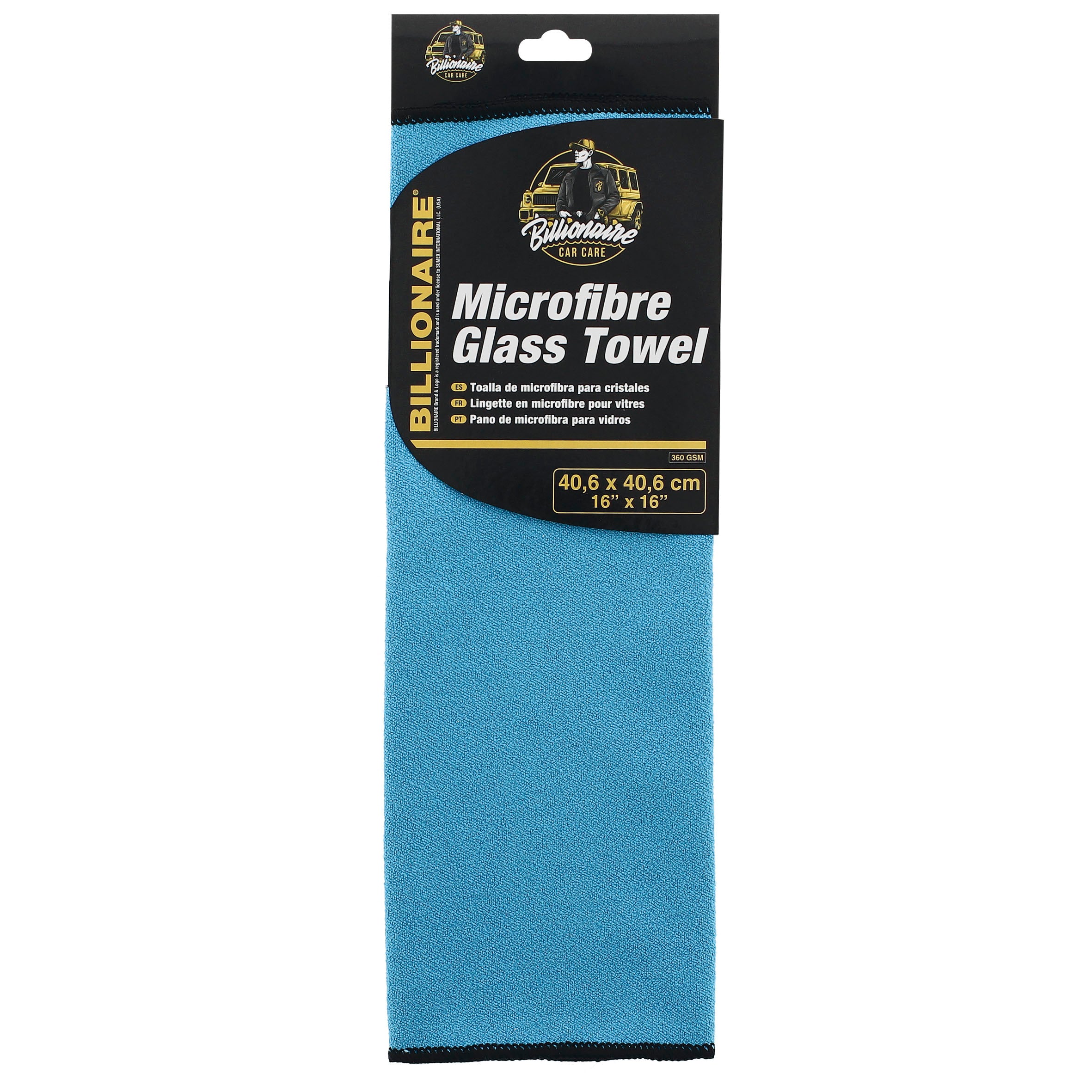 Pano Microfibra P/ Vidros 30x50cm BILLIONAIRE 1UND