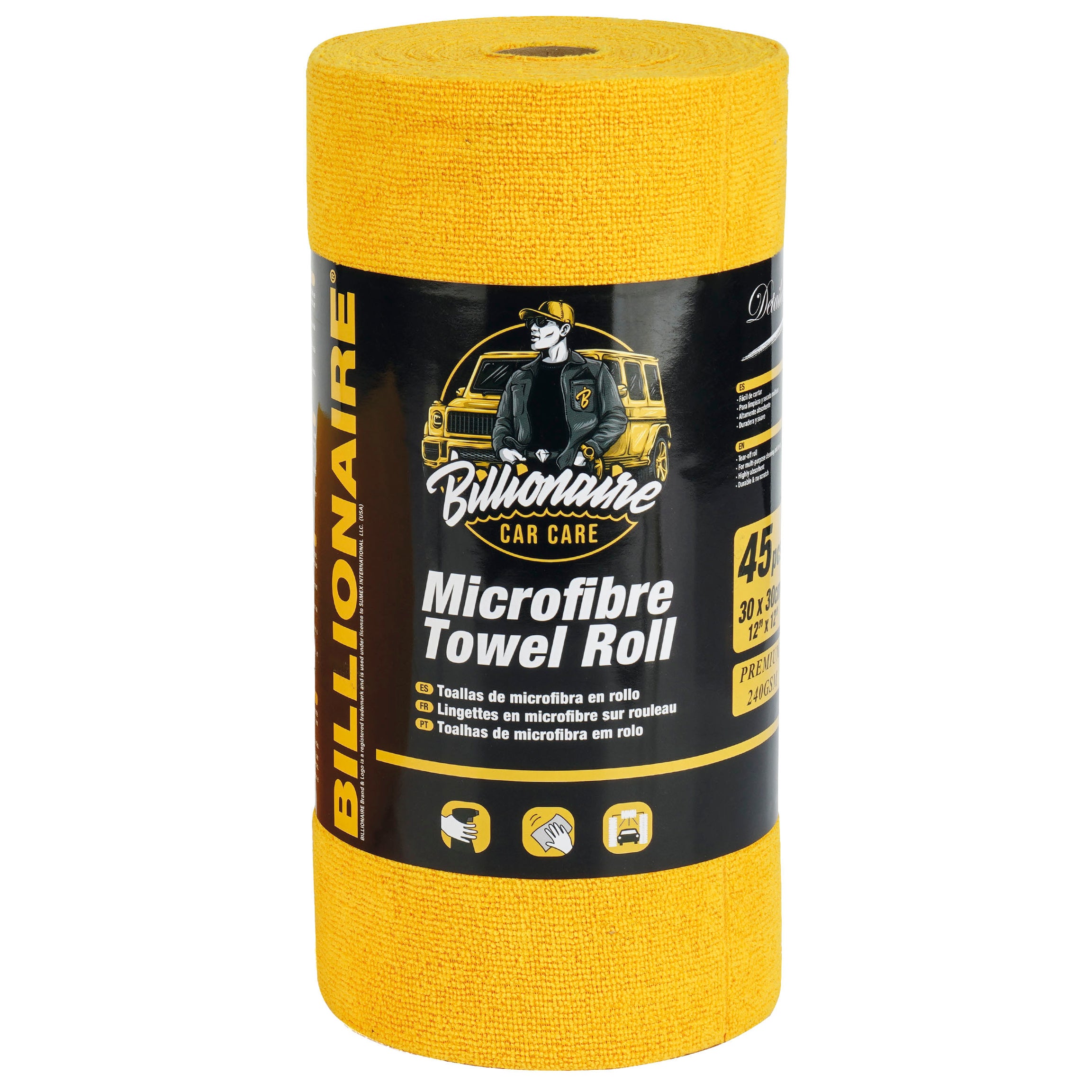 Toalha Secagem de Microfibra em Rolo BILLIONAIRE 45 UND