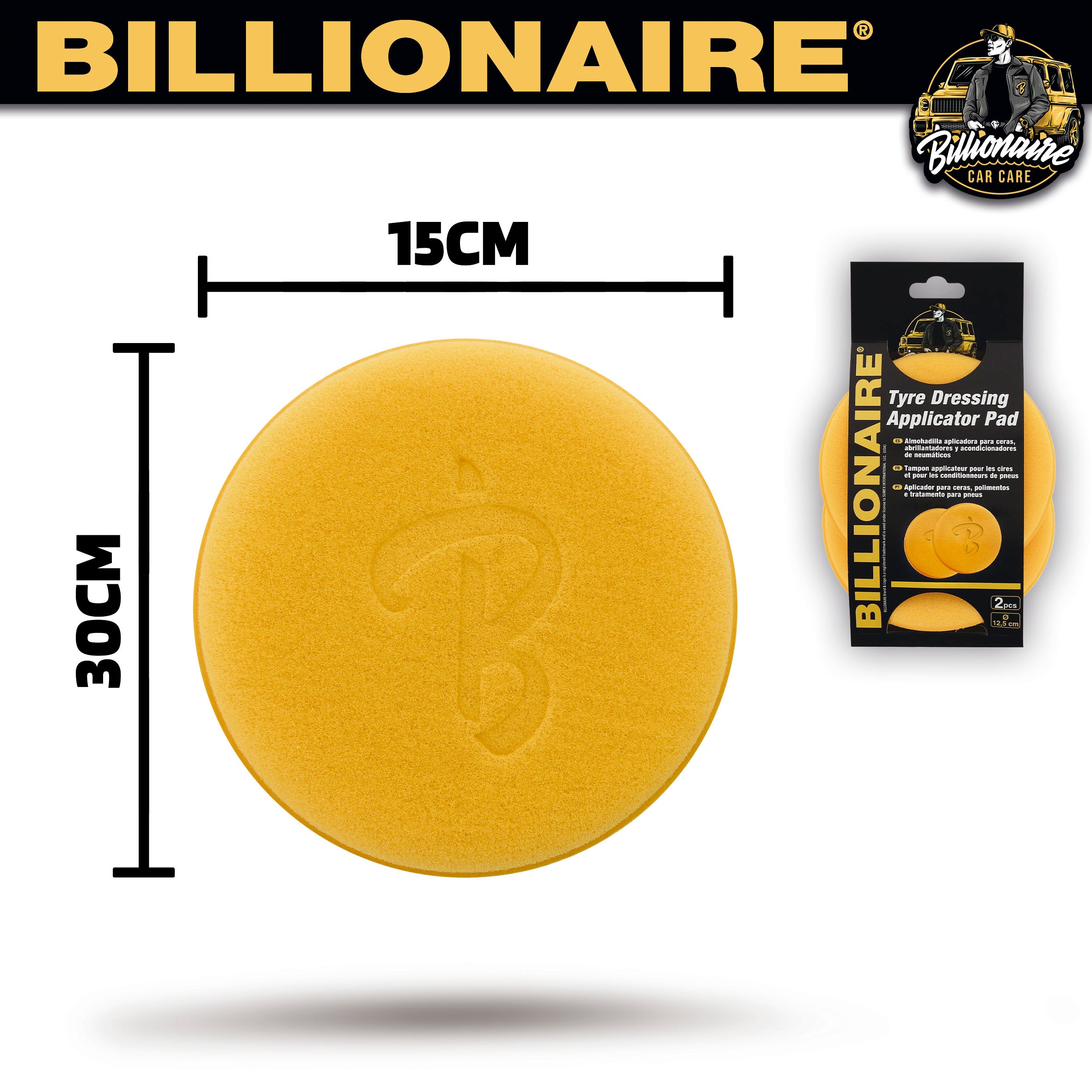 Almofada Aplicadora de Espuma P/ Vinis e Plásticos BILLIONAIRE 2UND