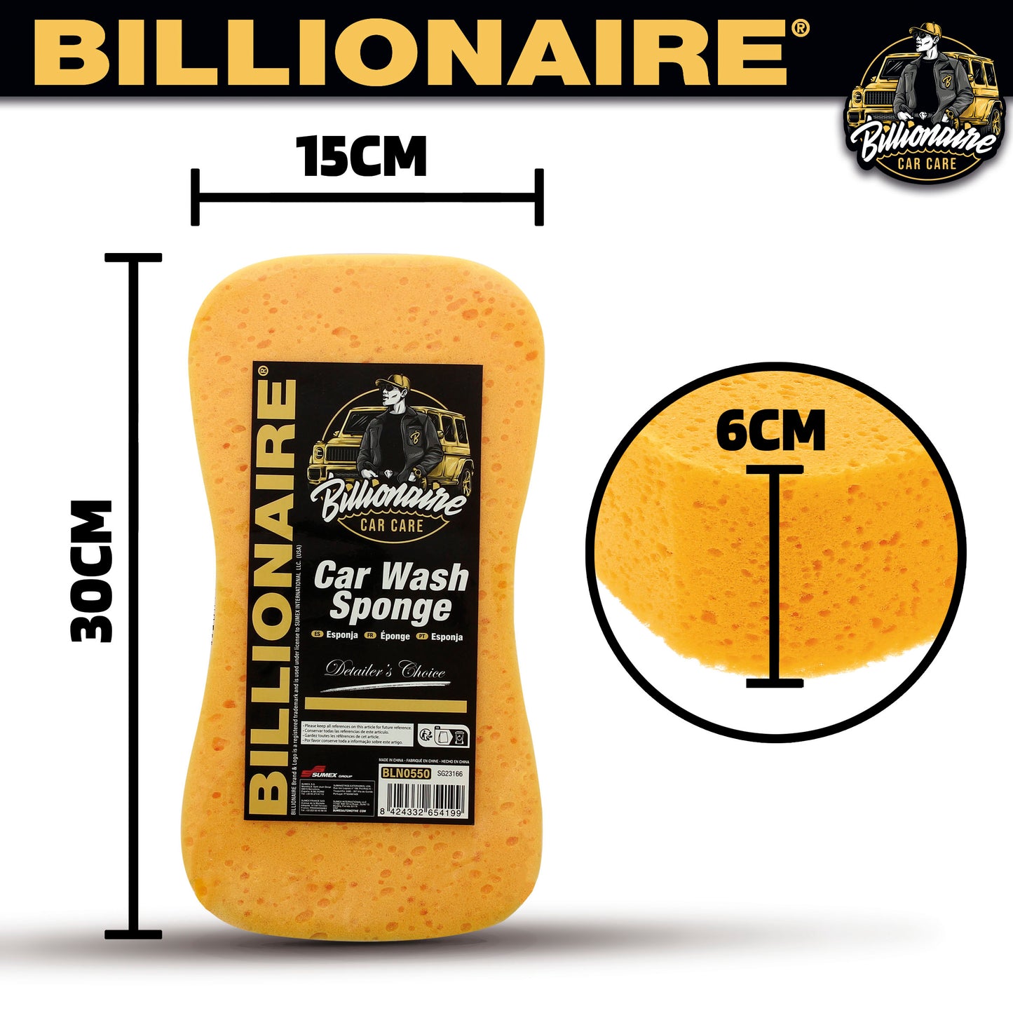 Esponja Lavagem BILLIONAIRE 1 Und