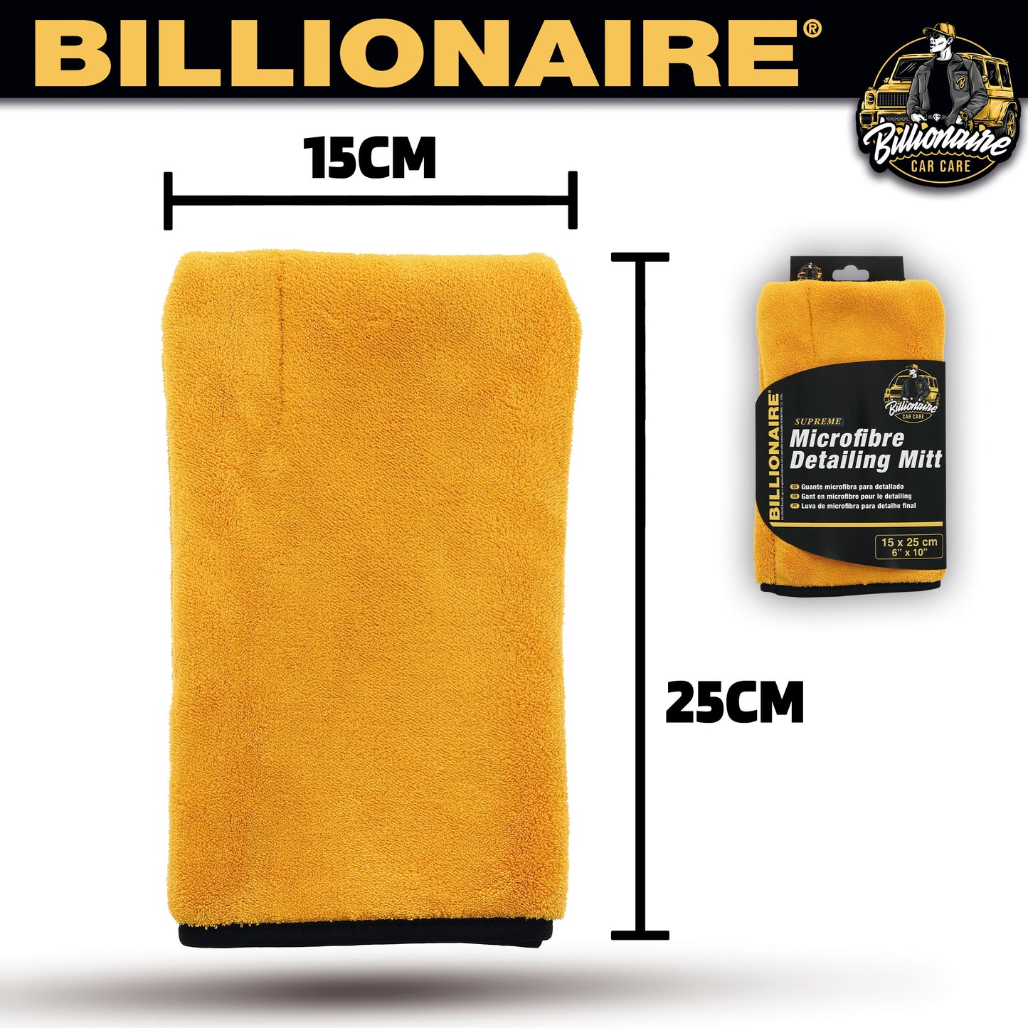 Luva Microfibra P/ Detalhe BILLIONAIRE 1 UND