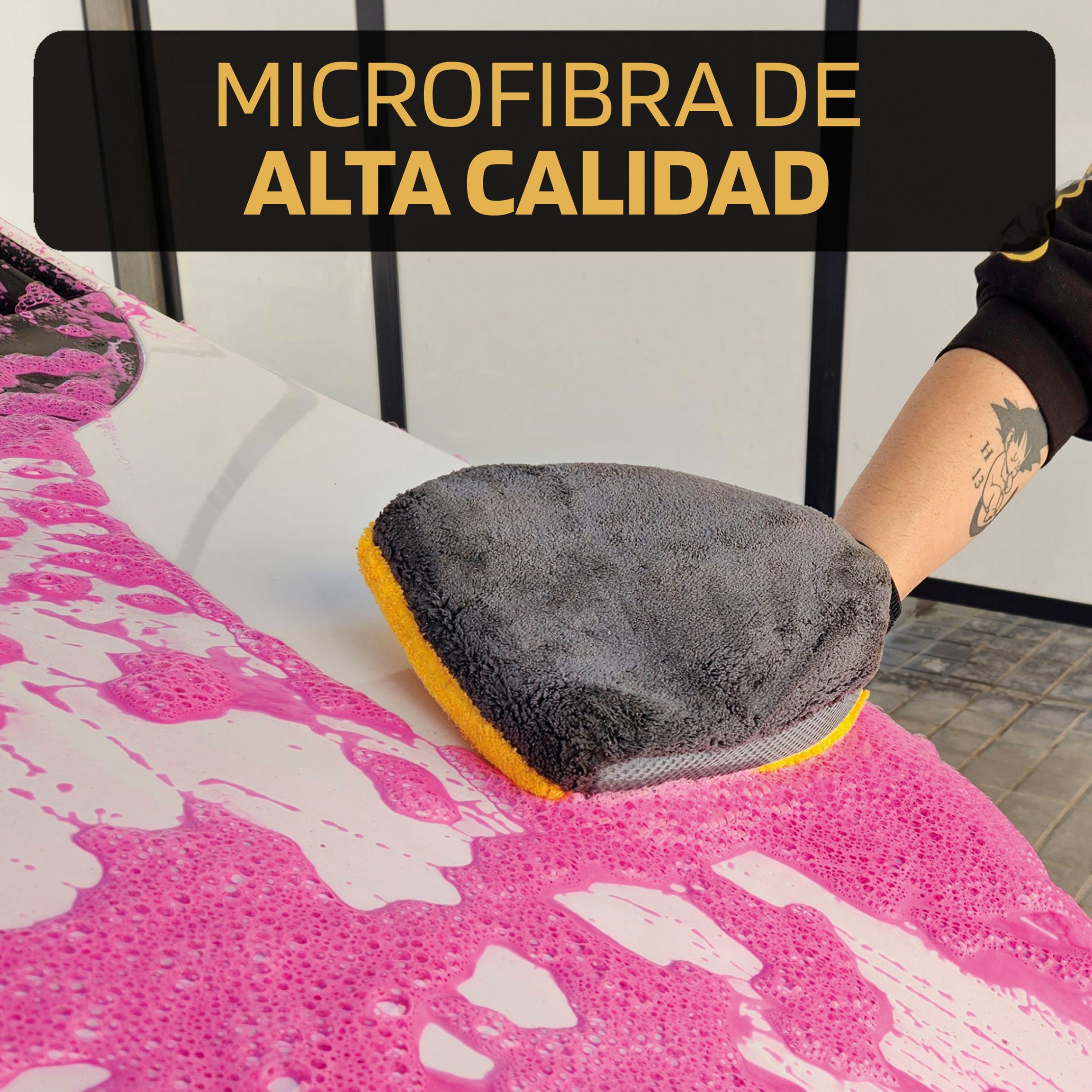 Luva Lavagem Microfibra BILLIONAIRE  1 UND