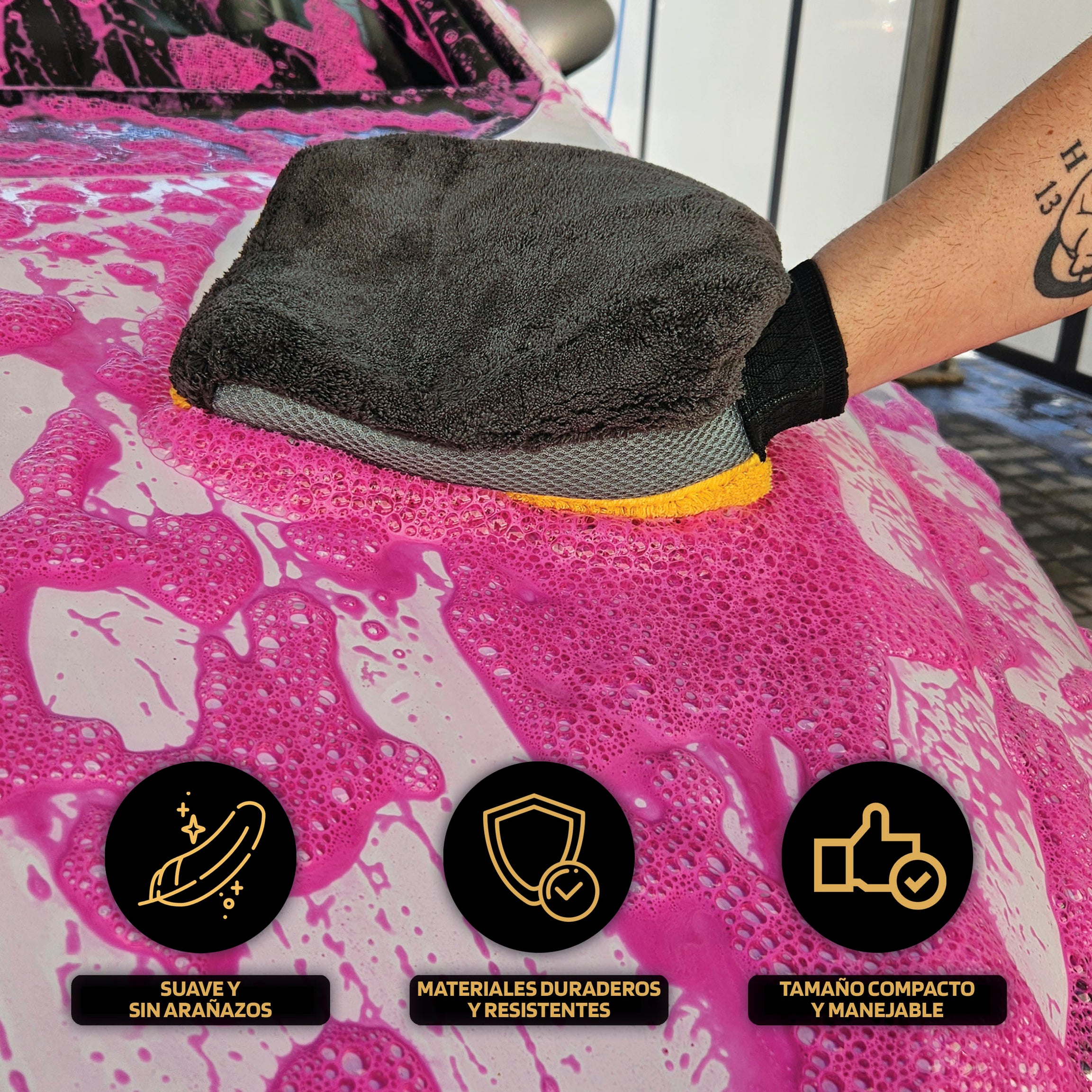 Luva Lavagem Microfibra BILLIONAIRE  1 UND