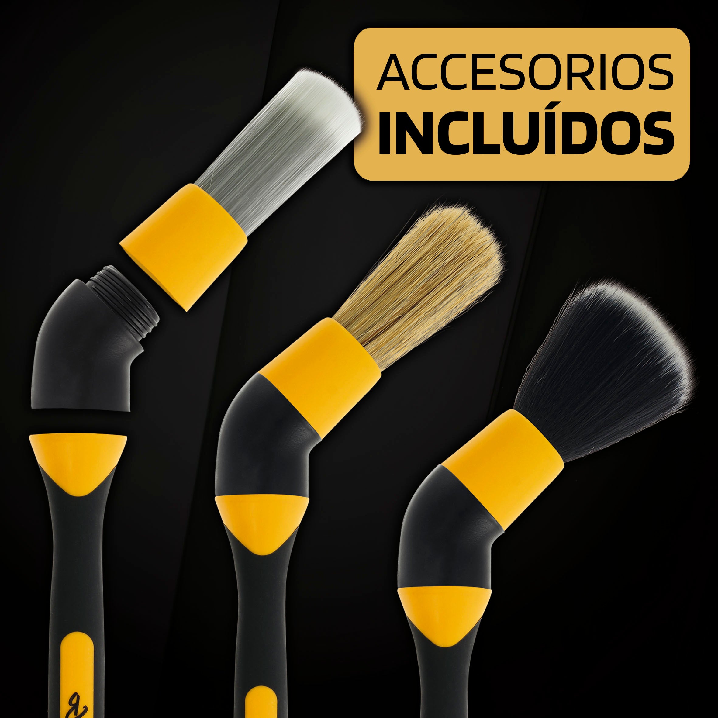 Pinceis de Detalhe 3 PCS