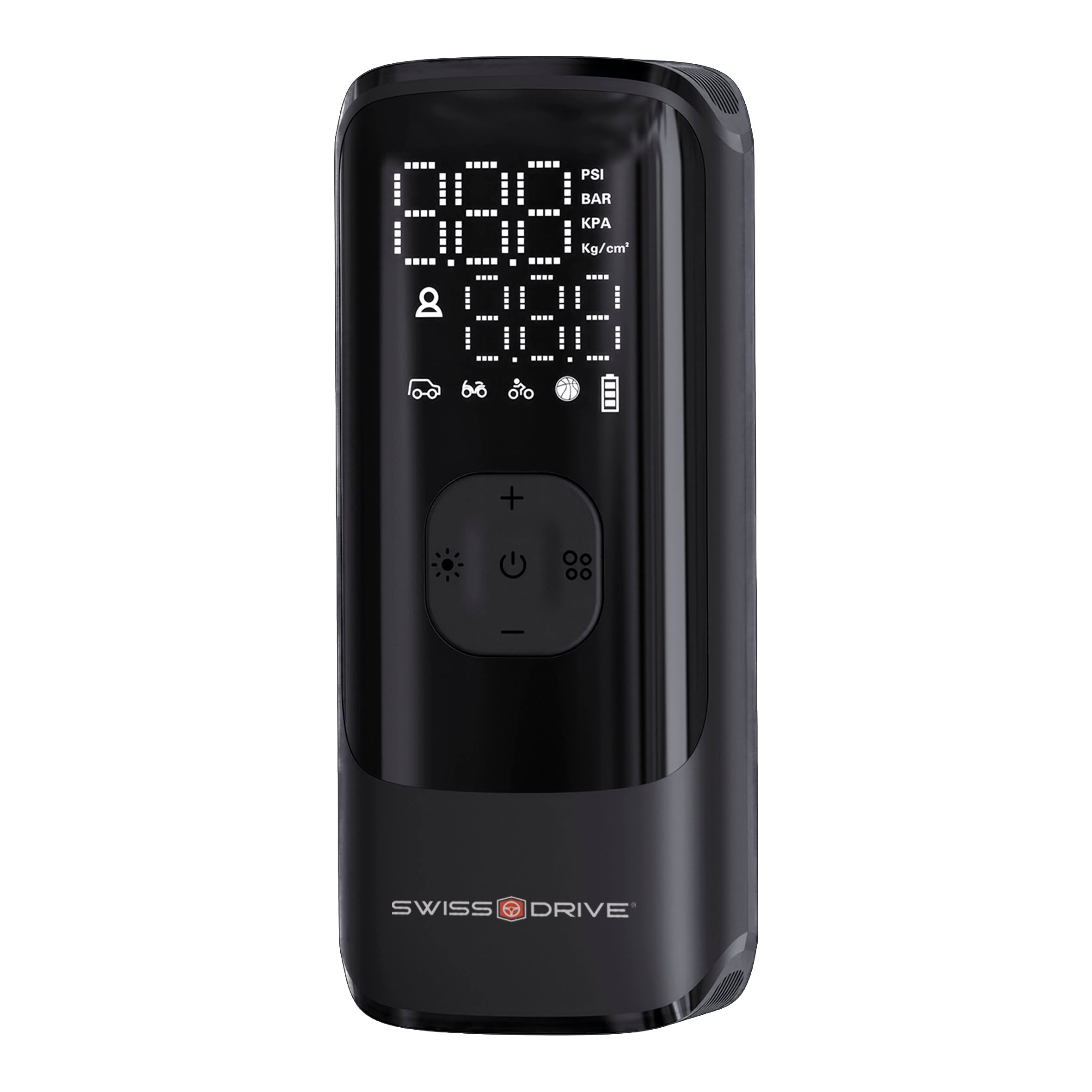 Compressor de Ar de Pneus Bateria Lithium, SWISS DRIVE 14,80 Wh