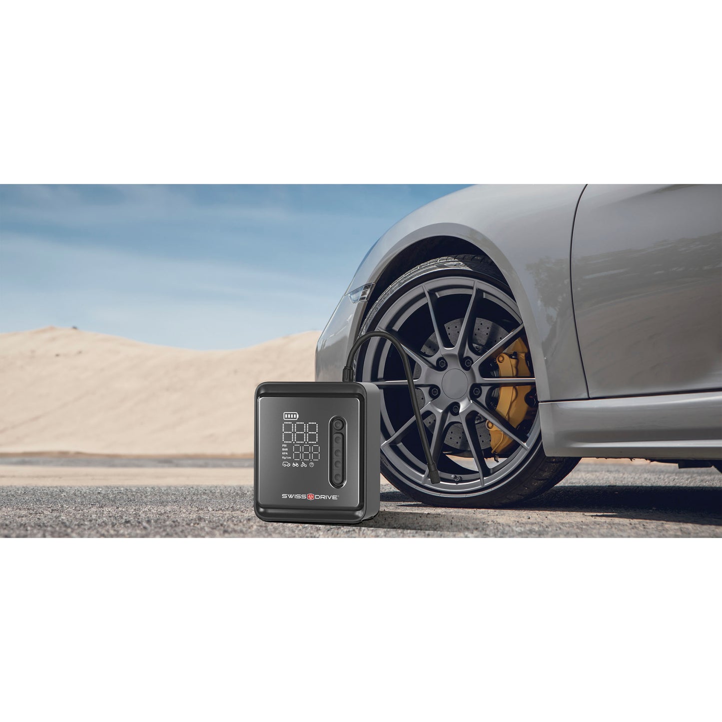 Compressor Ar Pneus Bateria Lithium SWISS DRIVE 28,86 Wh