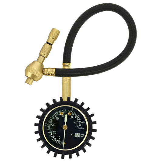 Manómetro Pressão Ar Pneus SWISS DRIVE 0-5BAR / 0-75PSI