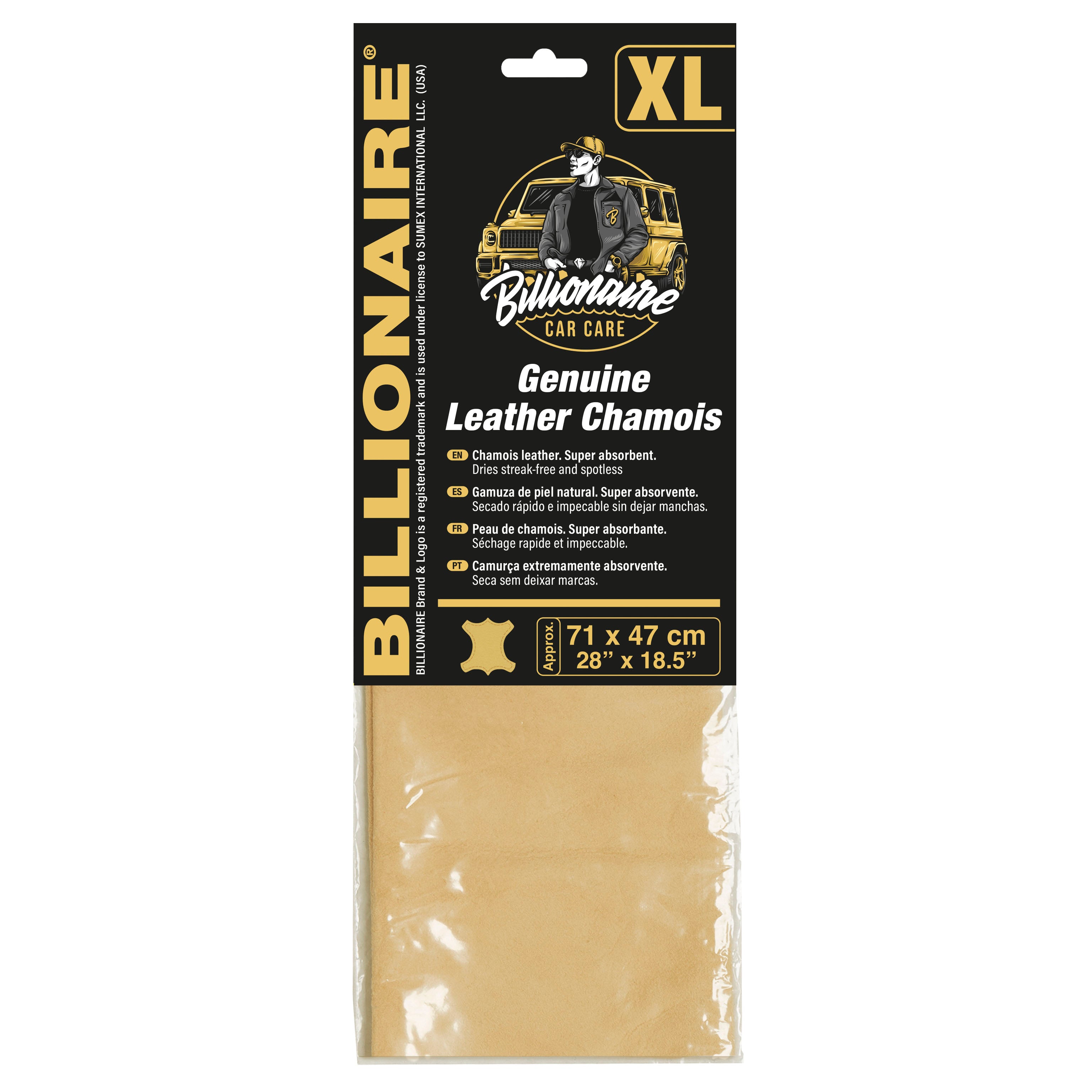 Camurça Pele Natural BILLIONAIRE Tamanho " XL"