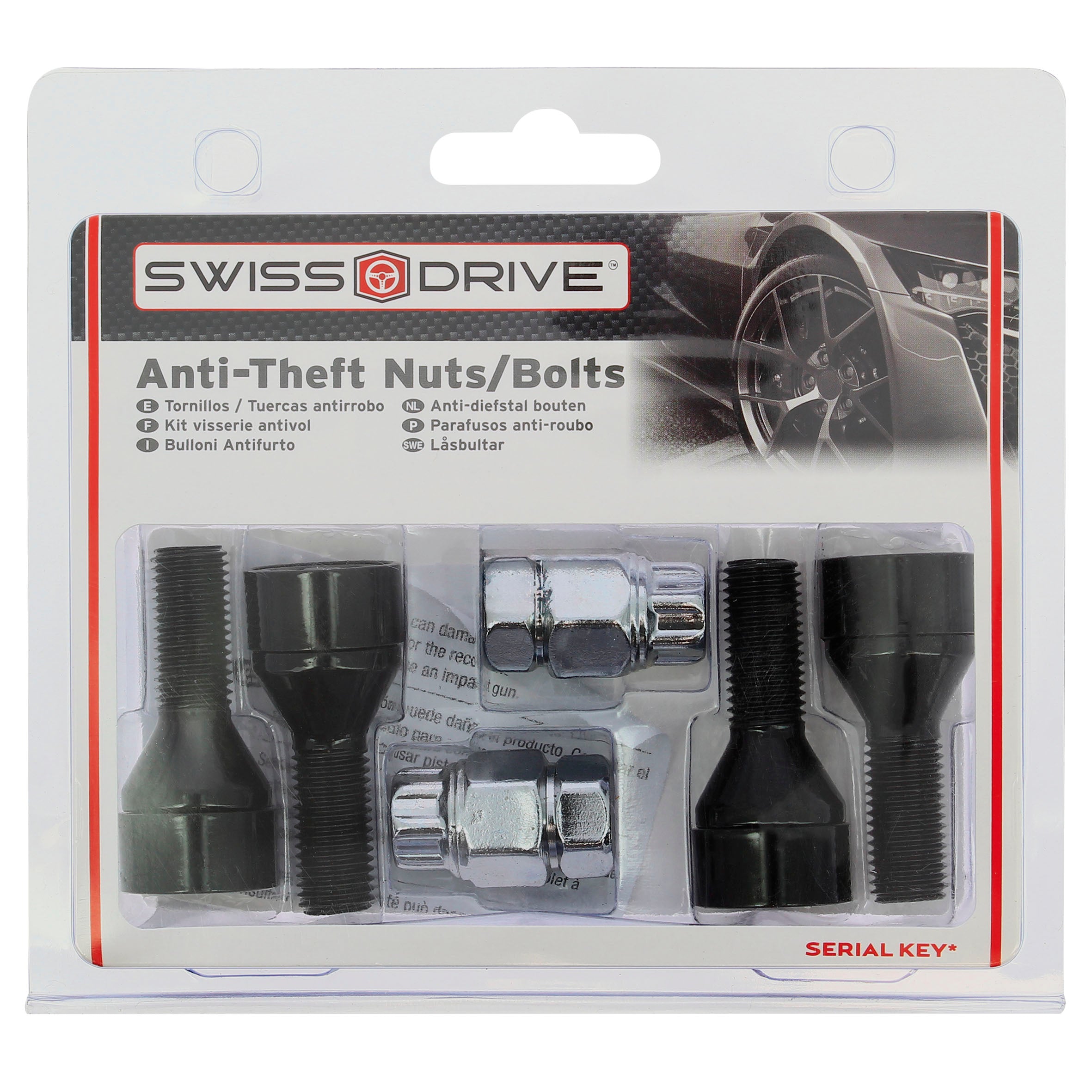 KIT Pernos Anti- Roubo 14x 1.50 L28   2 Chaves