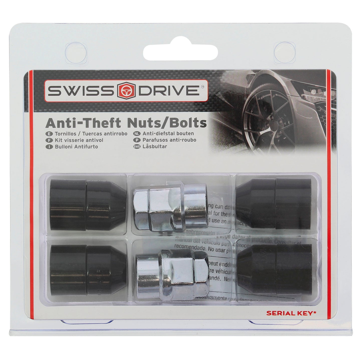 KIT Fêmea Anti- Roubo 12x 1.50   2 Chaves