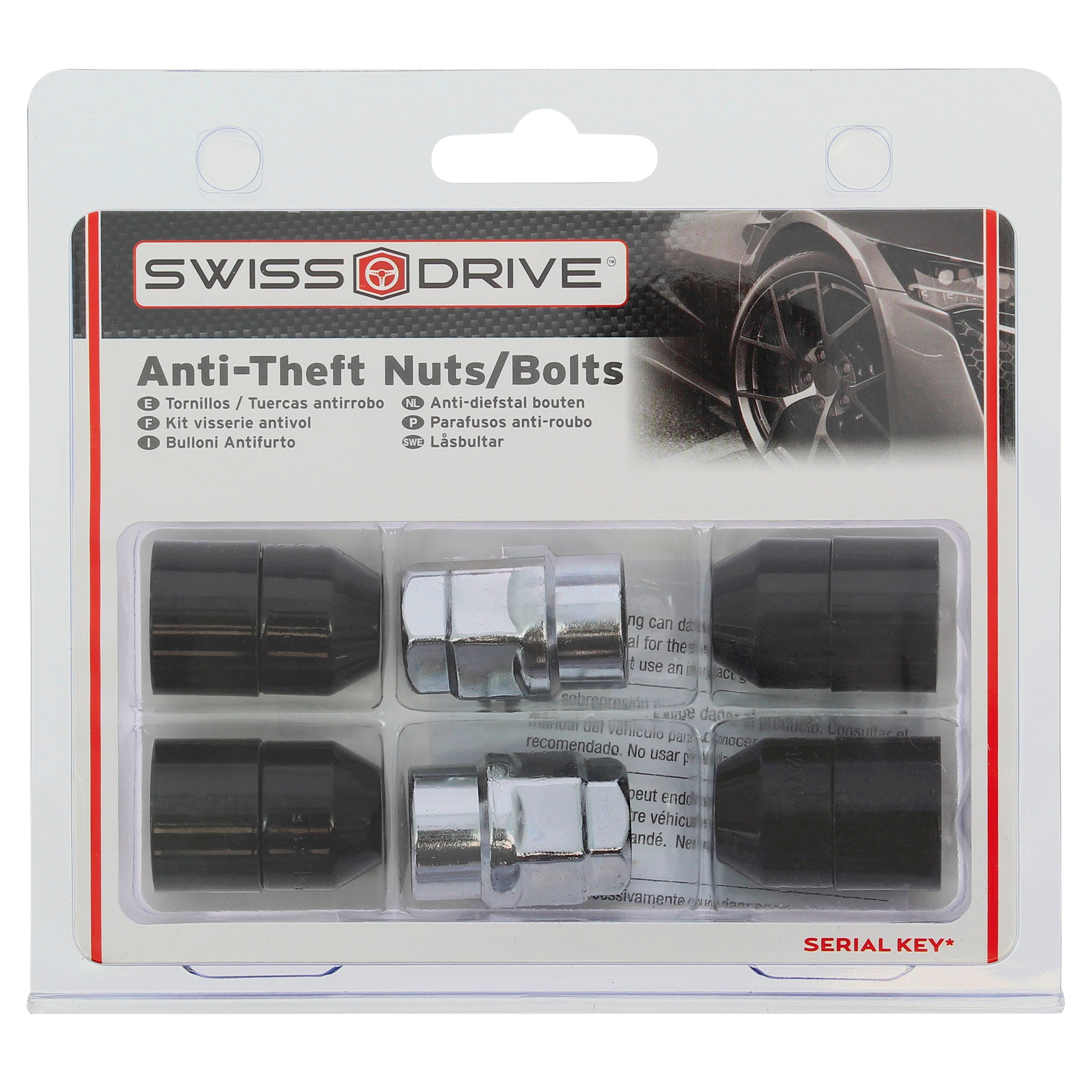 KIT Fêmea Anti- Roubo 12x 1.50   2 Chaves