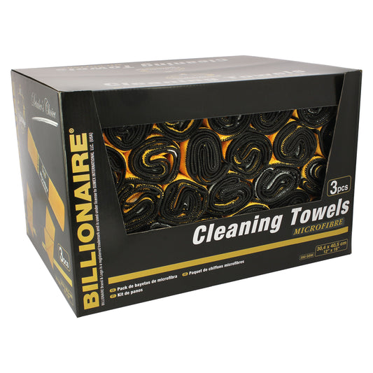 Expositor BILLIONAIRE 24 Packs de cada Kit de 3 Panos de Secagem Caixa 30x40cm