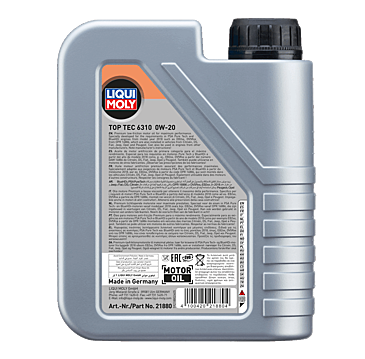 Oleo Motor Auto LIQUI MOLY Top Tec 6310 0W-20 1L