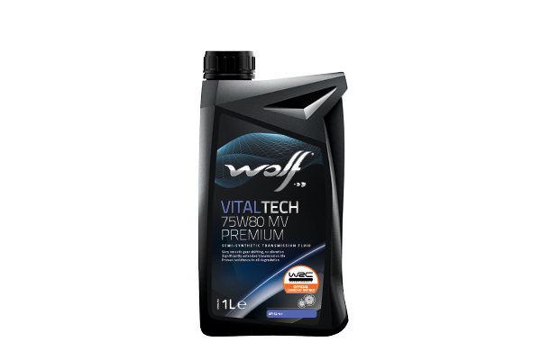 Oleo Caixa Velocidades WOLF VITALTECH 75W-80 MV PREMIUM 1L