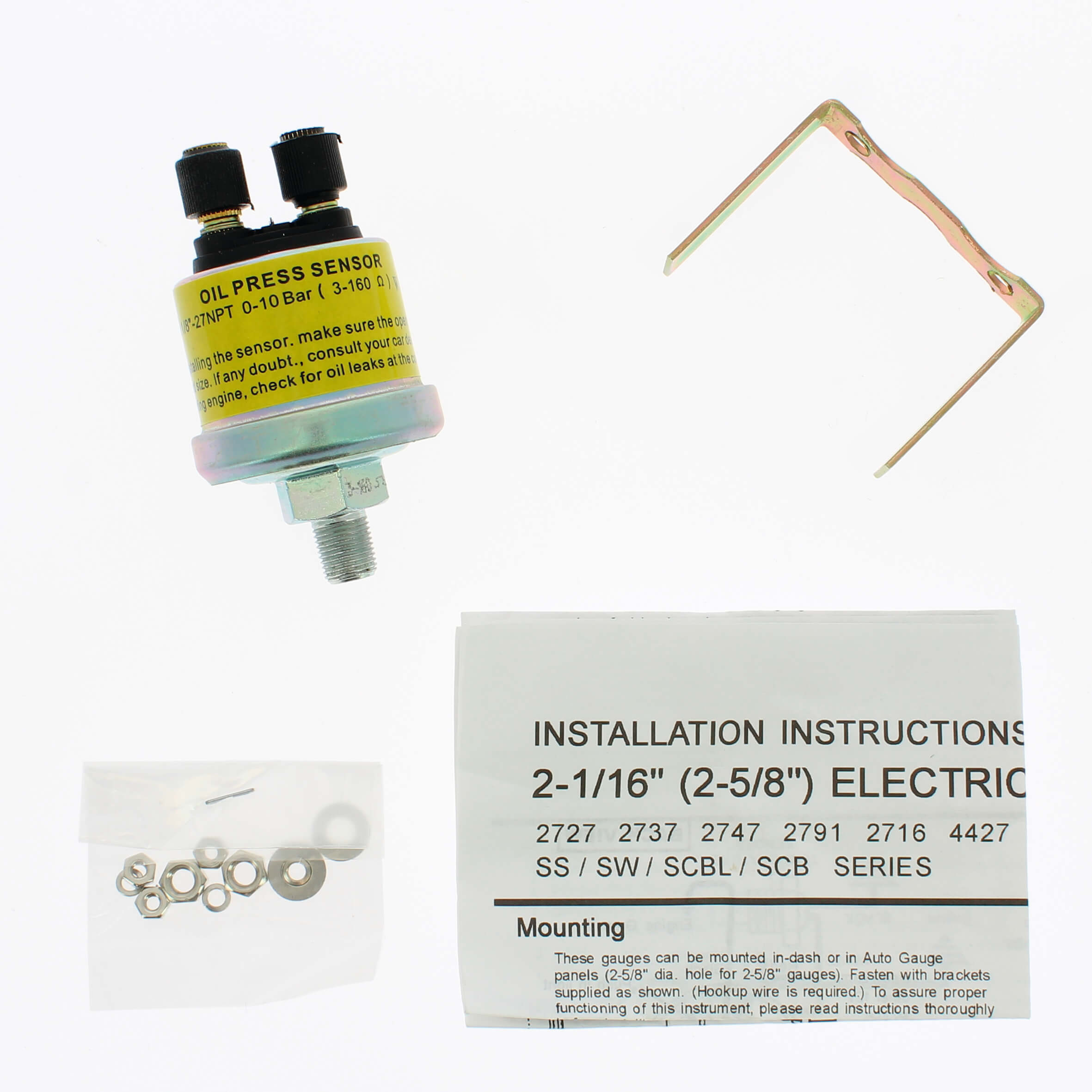 MANÓMETRO PRESSÃO ÓLEO Analógico RACE SPORT