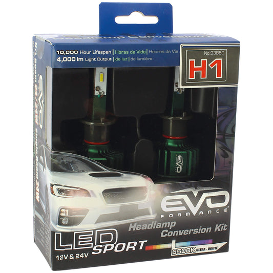Kit de Conversão EVO SPORT LED H1  6000 K  2 Peças