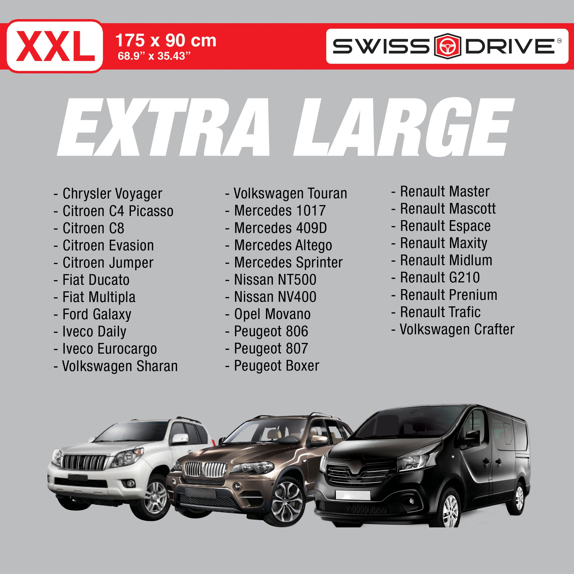 Parasol Dianteiro em Alumínio " XXL "