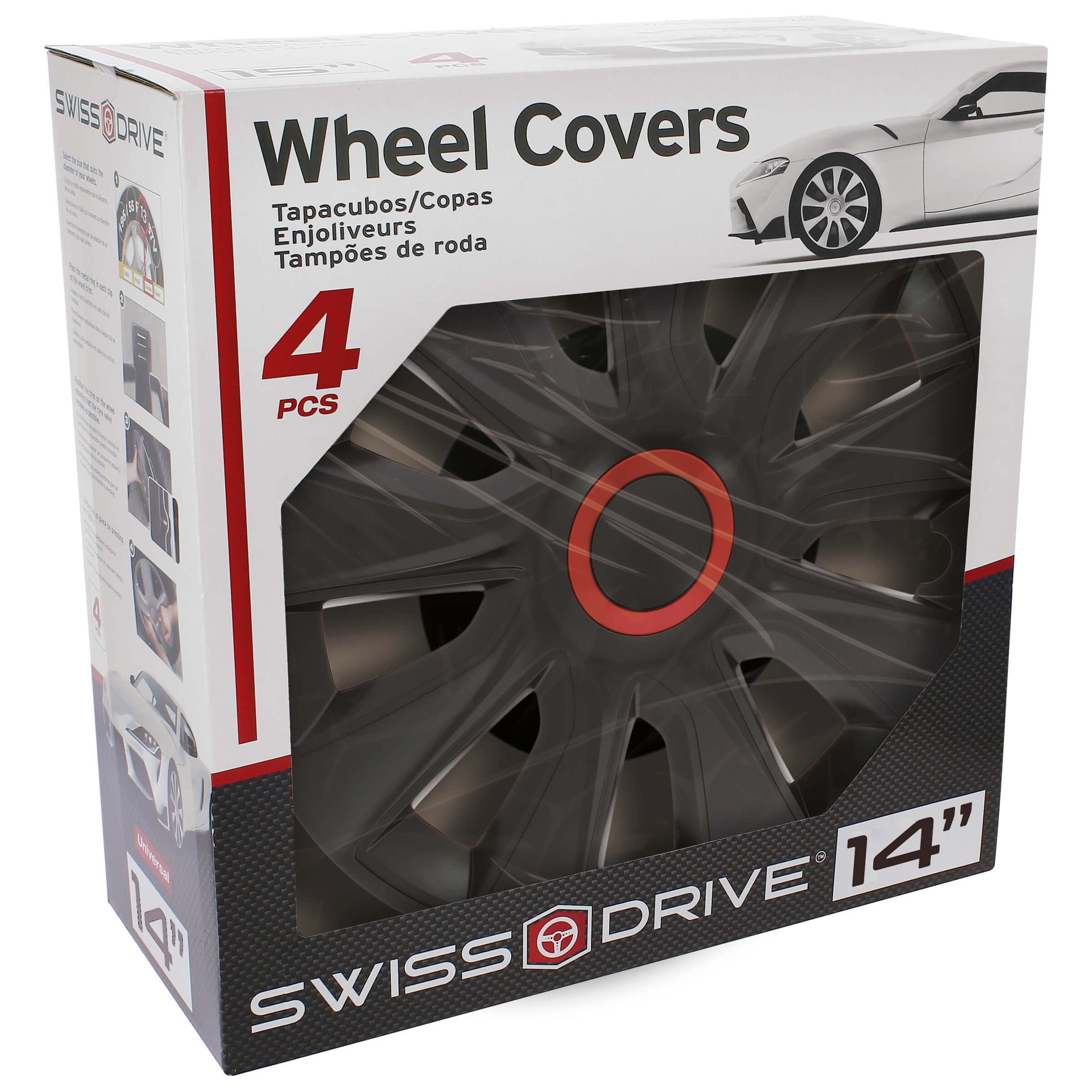 Tampão de Roda WASHINGTON RED / BLACK