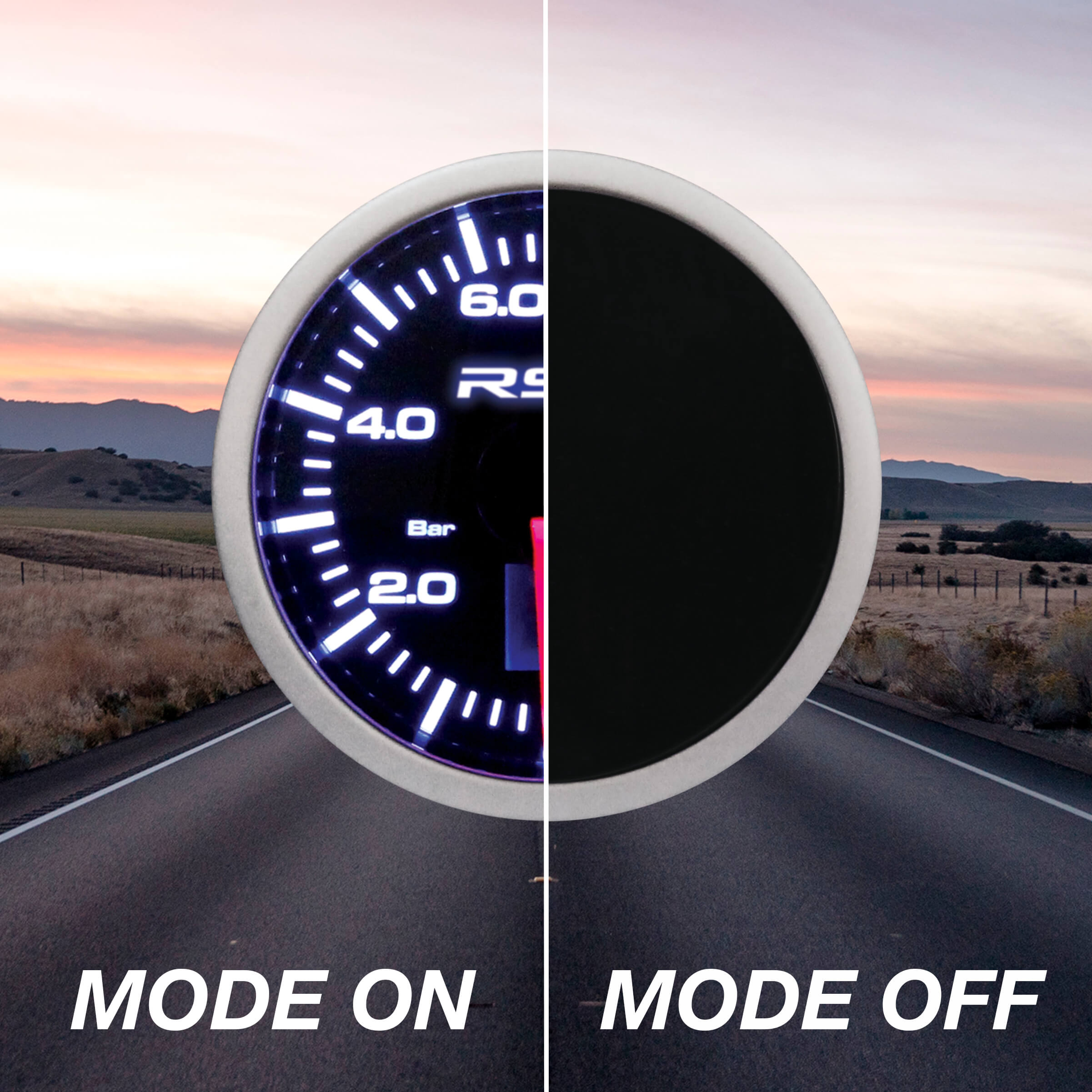 MANÓMETRO PRESSÃO ÓLEO Digital RACE SPORT