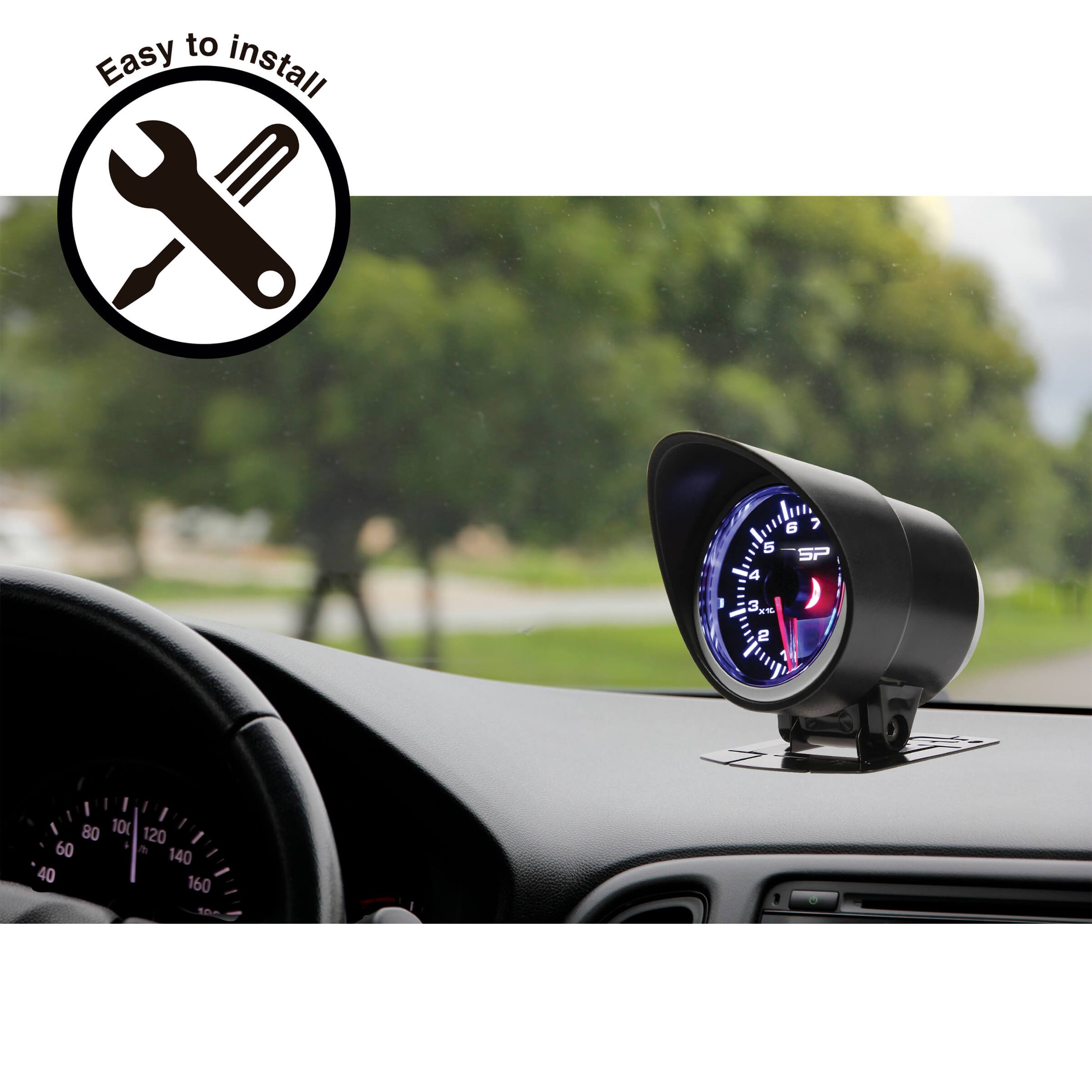 TERMÓMETRO ÓLEO LED Digital RACE SPORT