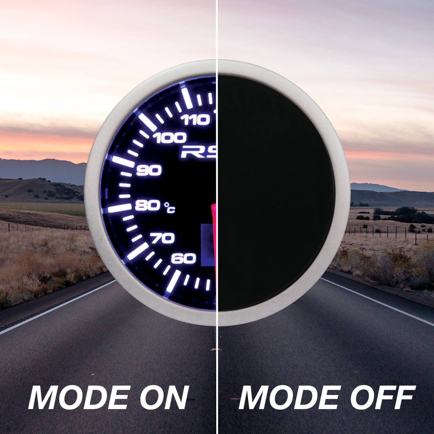 TERMÓMETRO ÓLEO LED Digital RACE SPORT