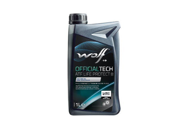 Oleo Caixa Velocidades Automáticas WOLF OFFICIALTECH ATF LIFE PROTECT 8 1L
