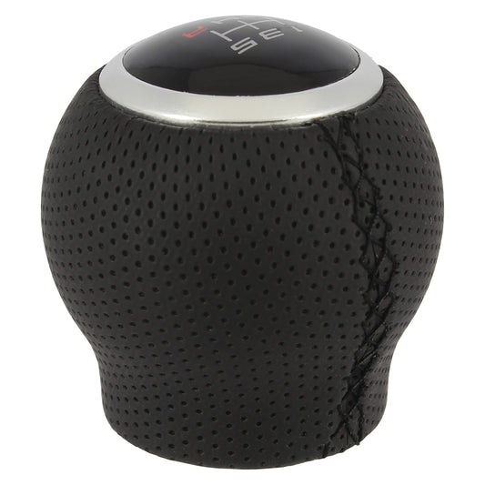 Manete Mudanças Auto (universal) RACE SPORT em Pele com costura em Linha Preta