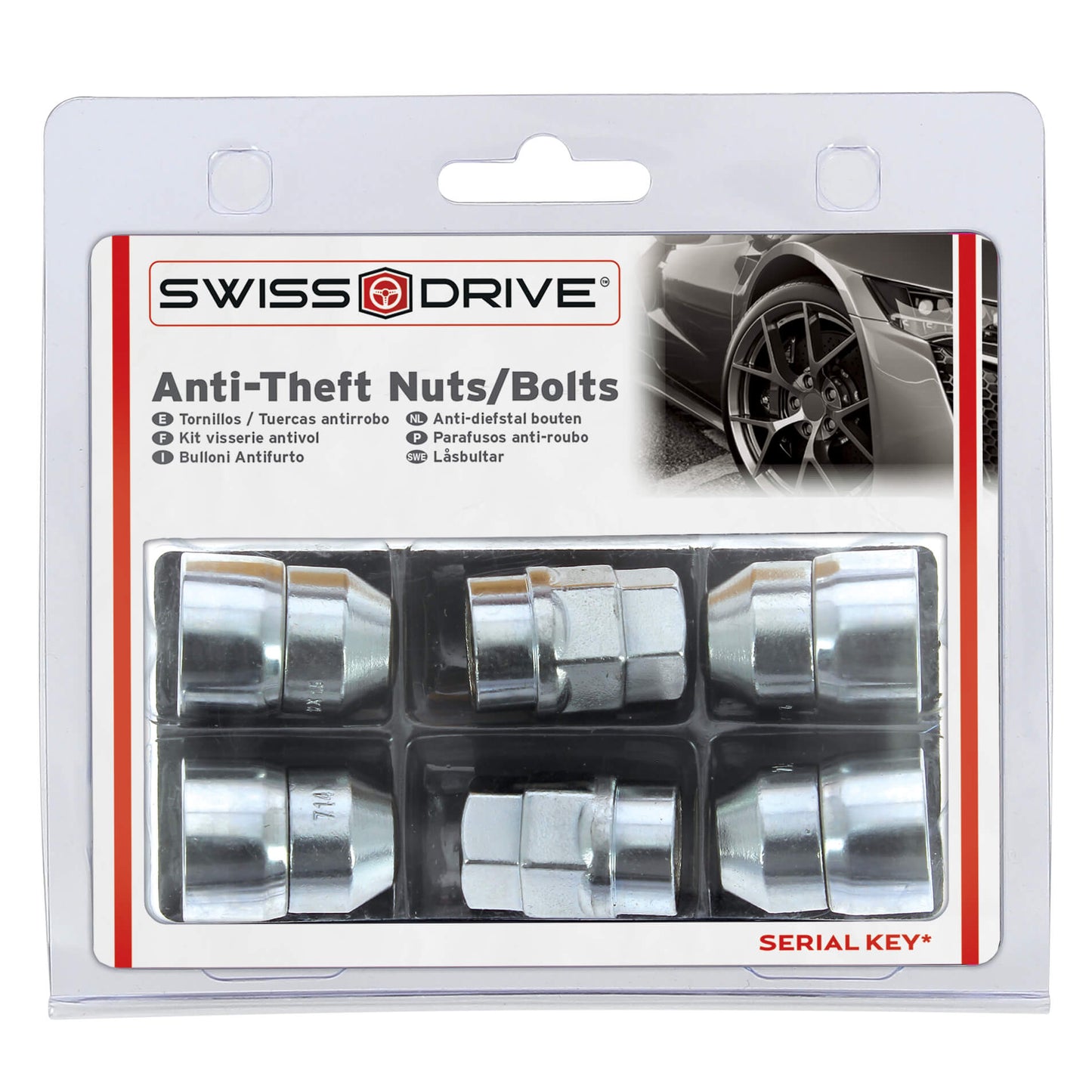 KIT Fêmea Anti- Roubo 12x 1.50   2 Chaves