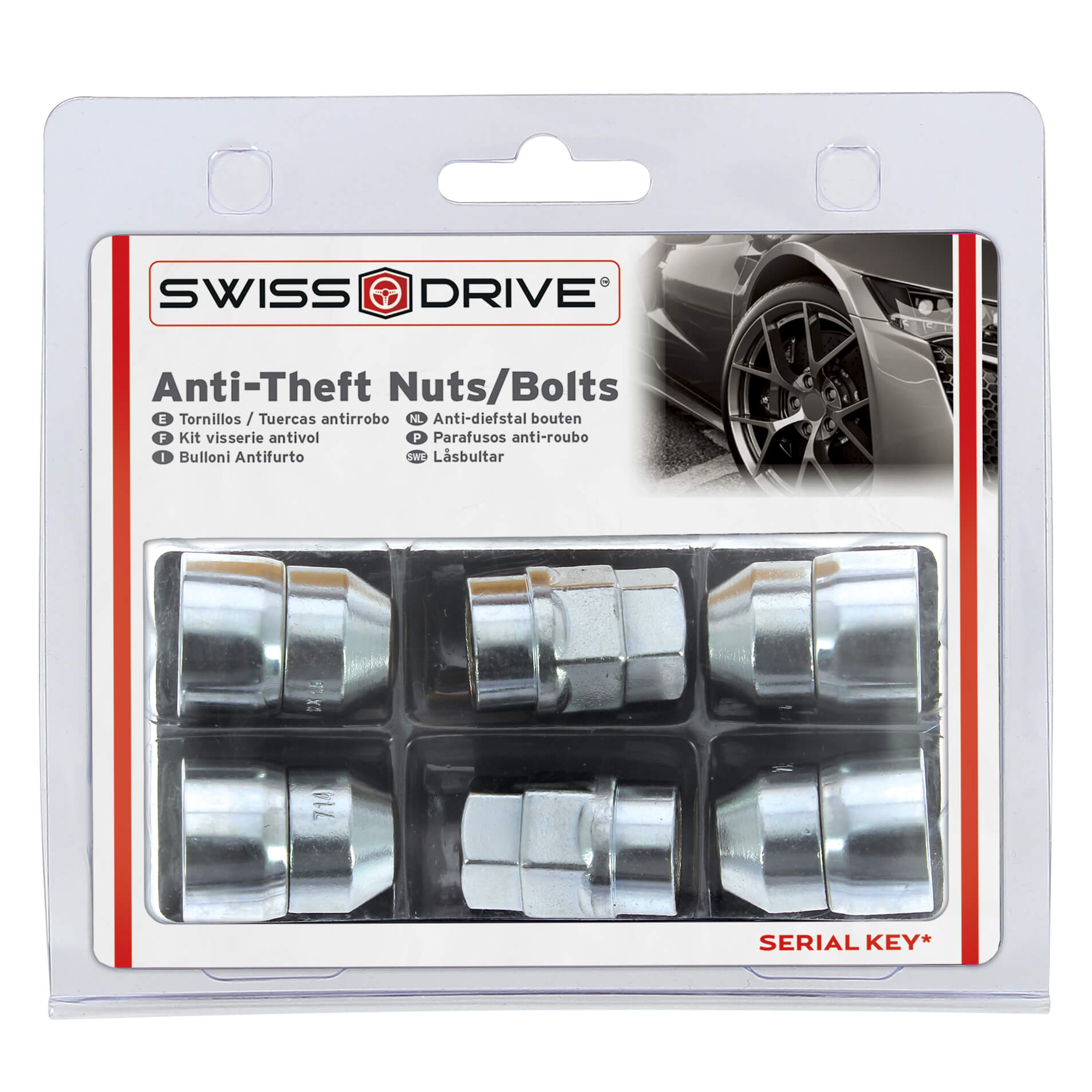 KIT Fêmeas Anti- Roubo 14x 1.50  2 Chaves