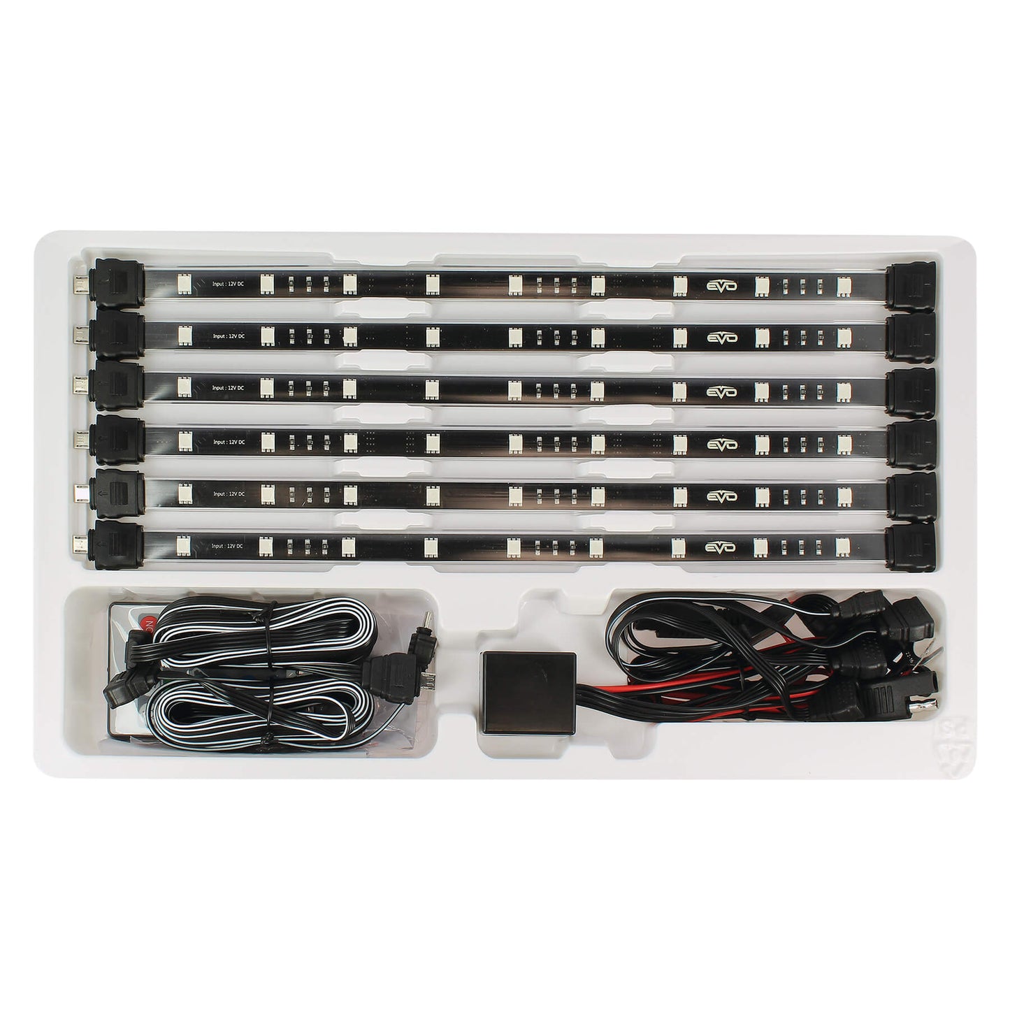 Kit Chassi EVO Tiras Led 6x30,5 Multicolor C/ Comando