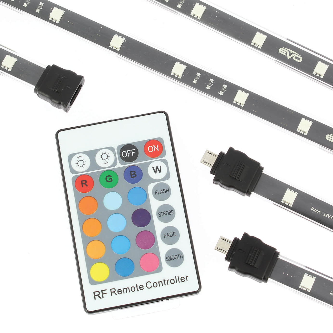 Kit Chassi Tiras Led 6x30,5 Multicolor C/ Comando