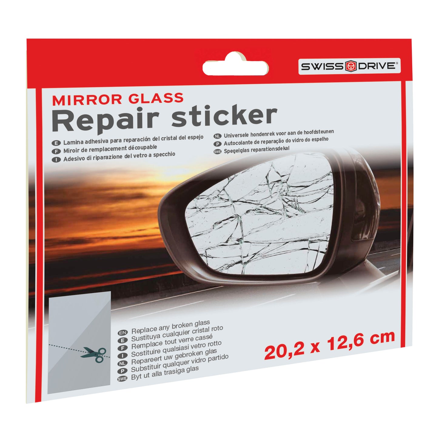 Autocolante para Reparação de Vidro Espelhado CAR +