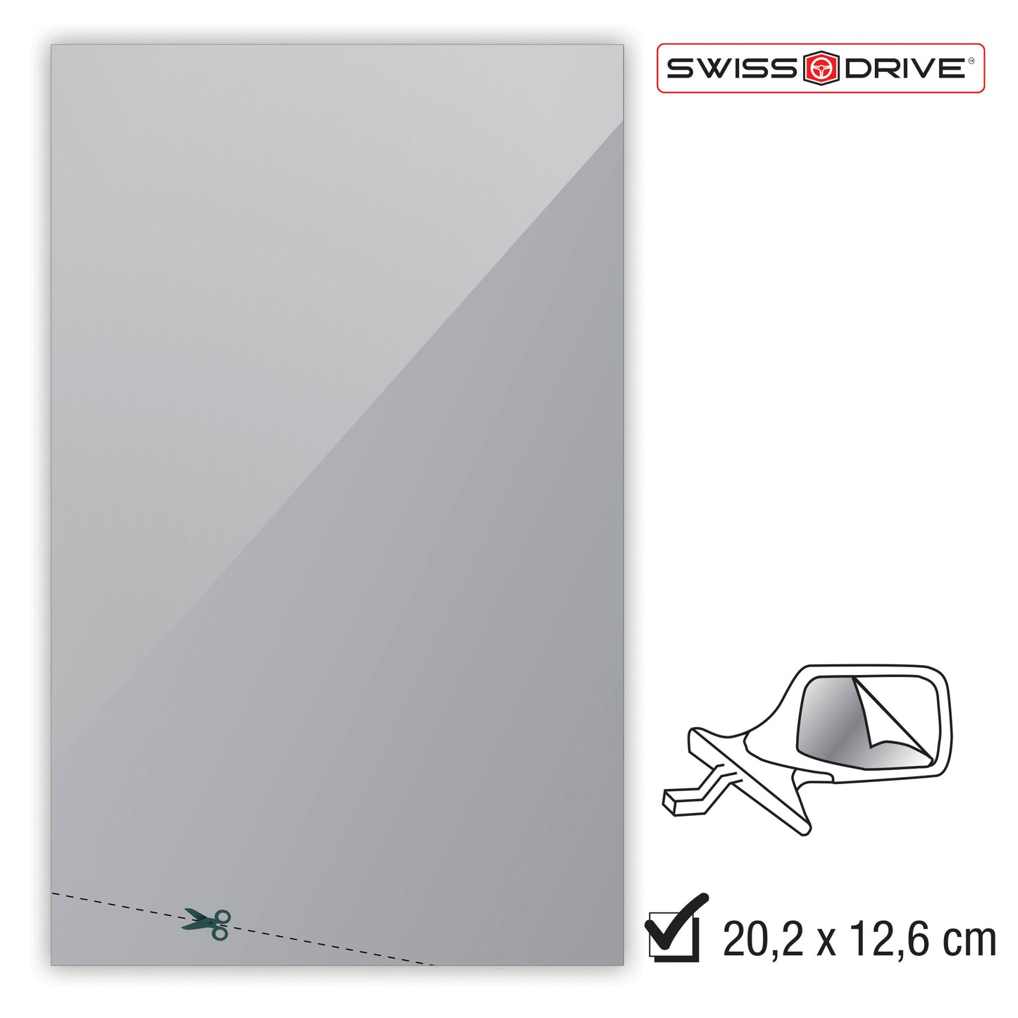 Autocolante para Reparação de Vidro Espelhado CAR +